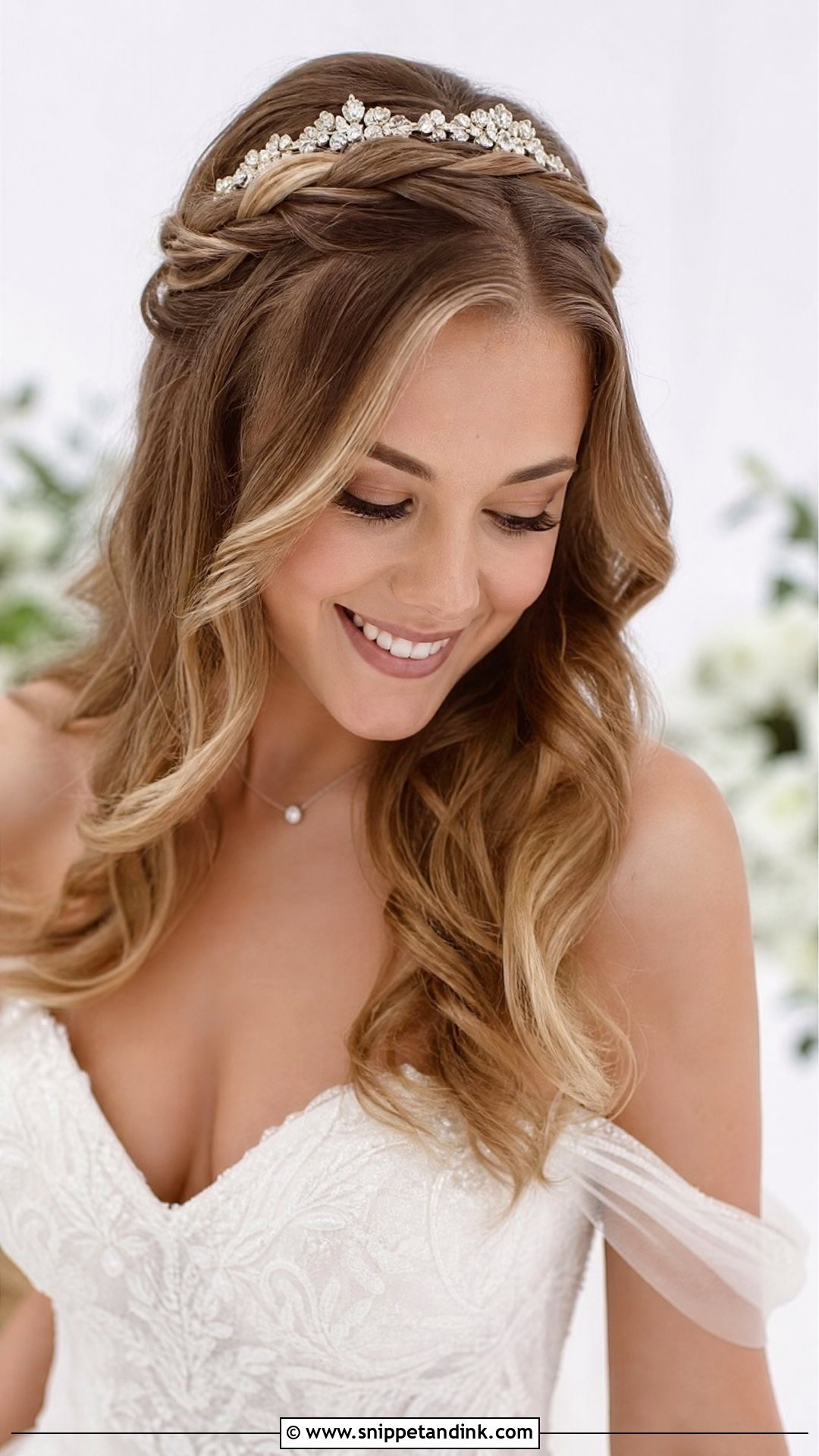 Front Twist Crown for Wedding - Snippet and Ink - 25 Front Hairstyle for Wedding Ideas