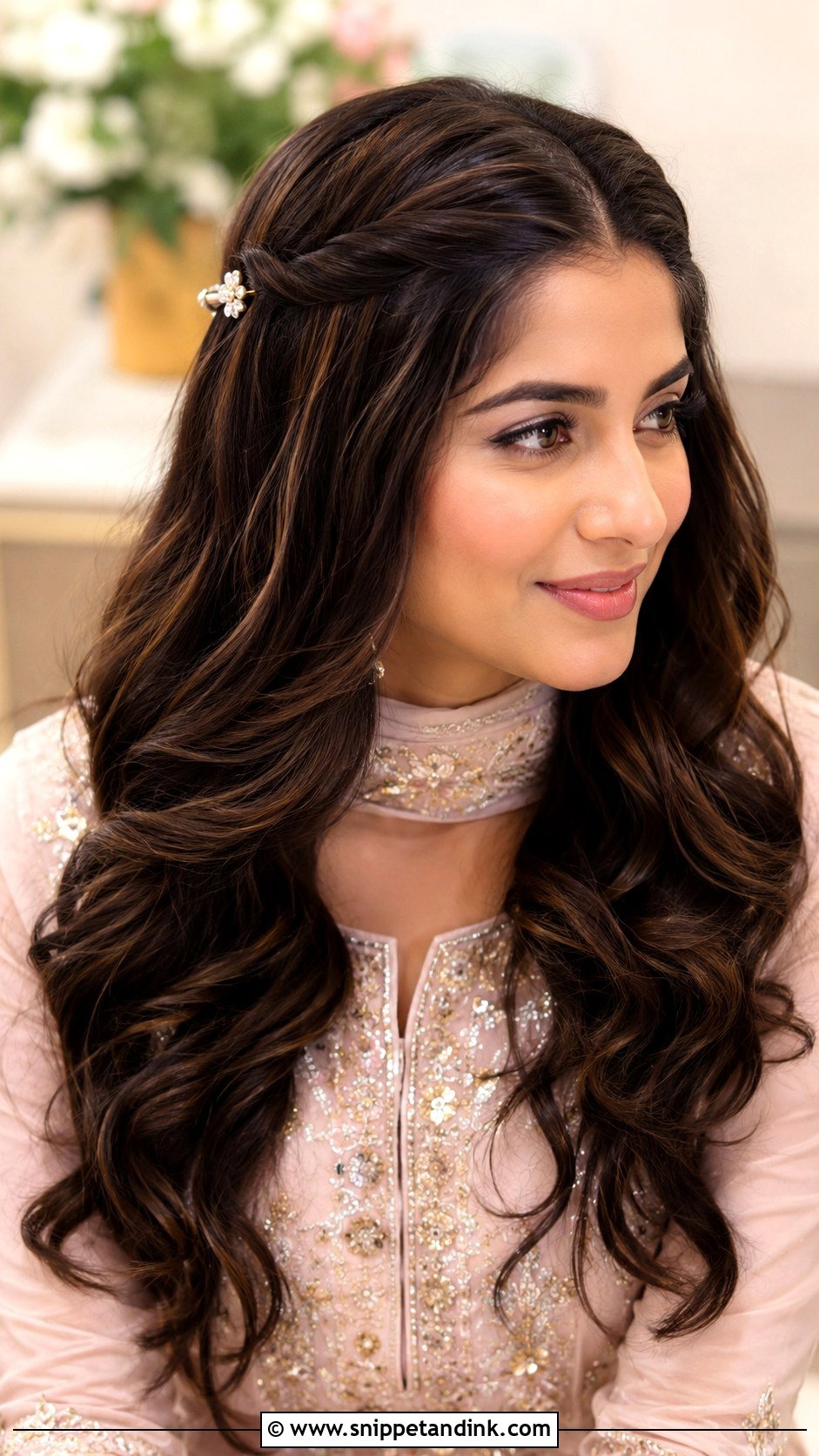 Front Twist Hairstyle For Marriage Function - Snippet and Ink - 15 Simple Hairstyles for Marriage Functions