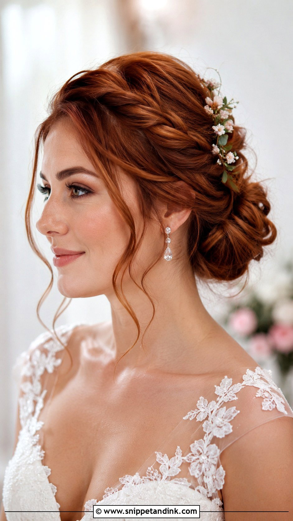 Front Twist Hairstyle for Bride - Snippet and Ink - 30 Front Hair Styles for Wedding