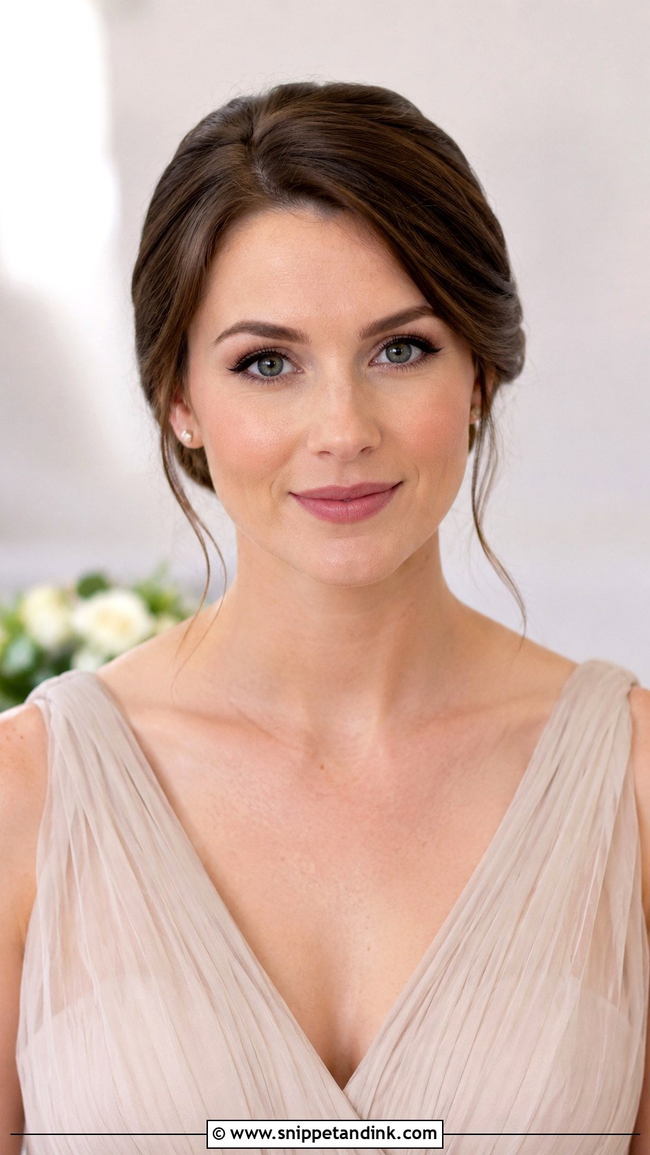 Front View Bridesmaid Chignon - Snippet and Ink - 20 Bridesmaid Hairstyles Front View