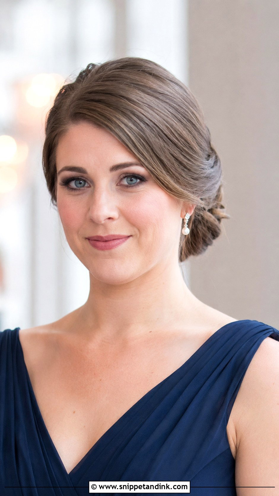 Front View Bridesmaid French Twist - Snippet and Ink - 20 Bridesmaid Hairstyles Front View