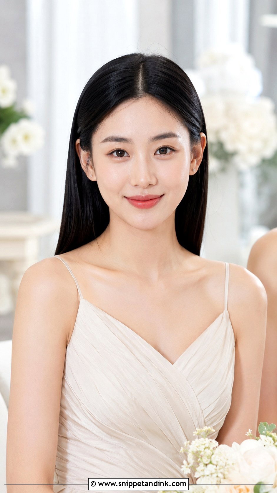 Front View Bridesmaid Straight Hair - Snippet and Ink - 20 Bridesmaid Hairstyles Front View