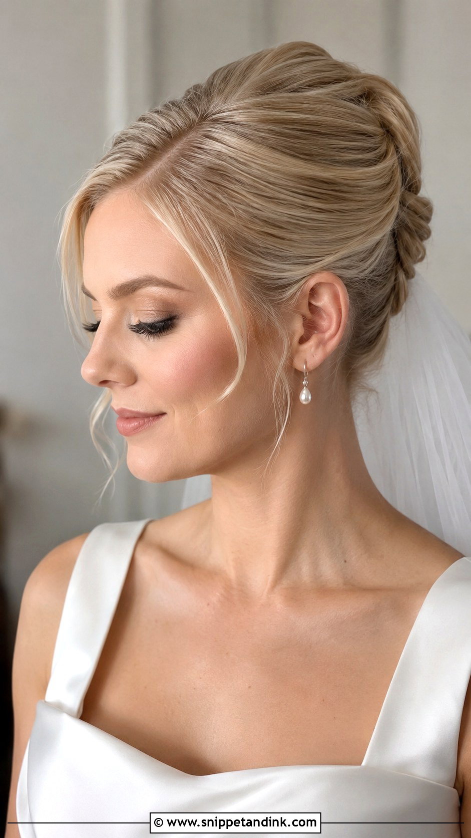 Front Wedding Hairstyle With French Twist - Snippet and Ink - 20 Front Wedding Hairstyles