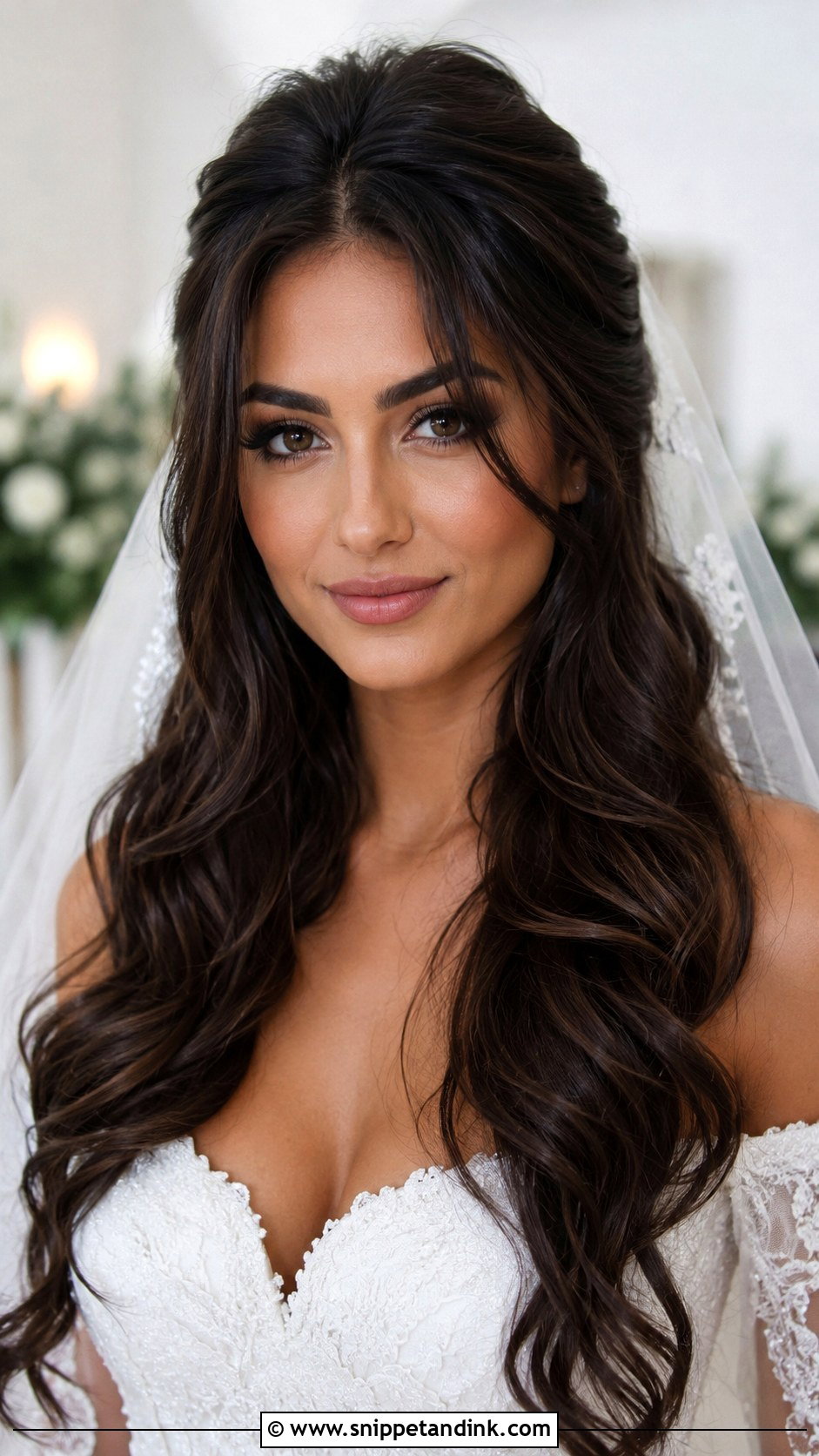 Front Wedding Hairstyle With Long Hair - Snippet and Ink - 20 Front Wedding Hairstyles