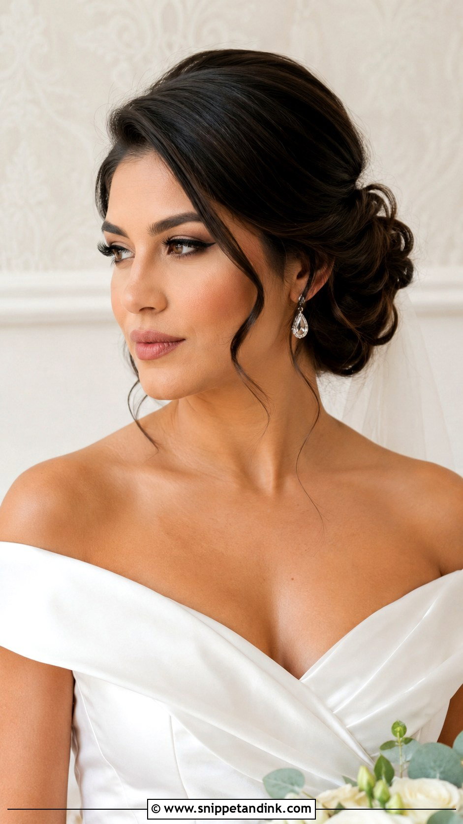 Front Wedding Hairstyle With Soft Side Part - Snippet and Ink - 20 Front Wedding Hairstyles