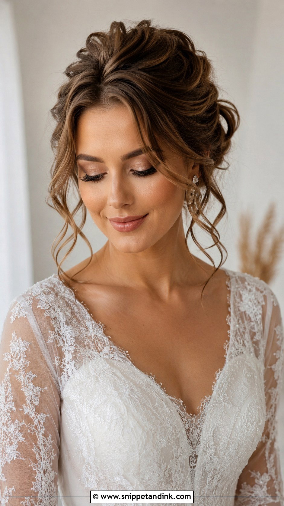 Front Wedding Hairstyle With Textured Updo - Snippet and Ink - 20 Front Wedding Hairstyles