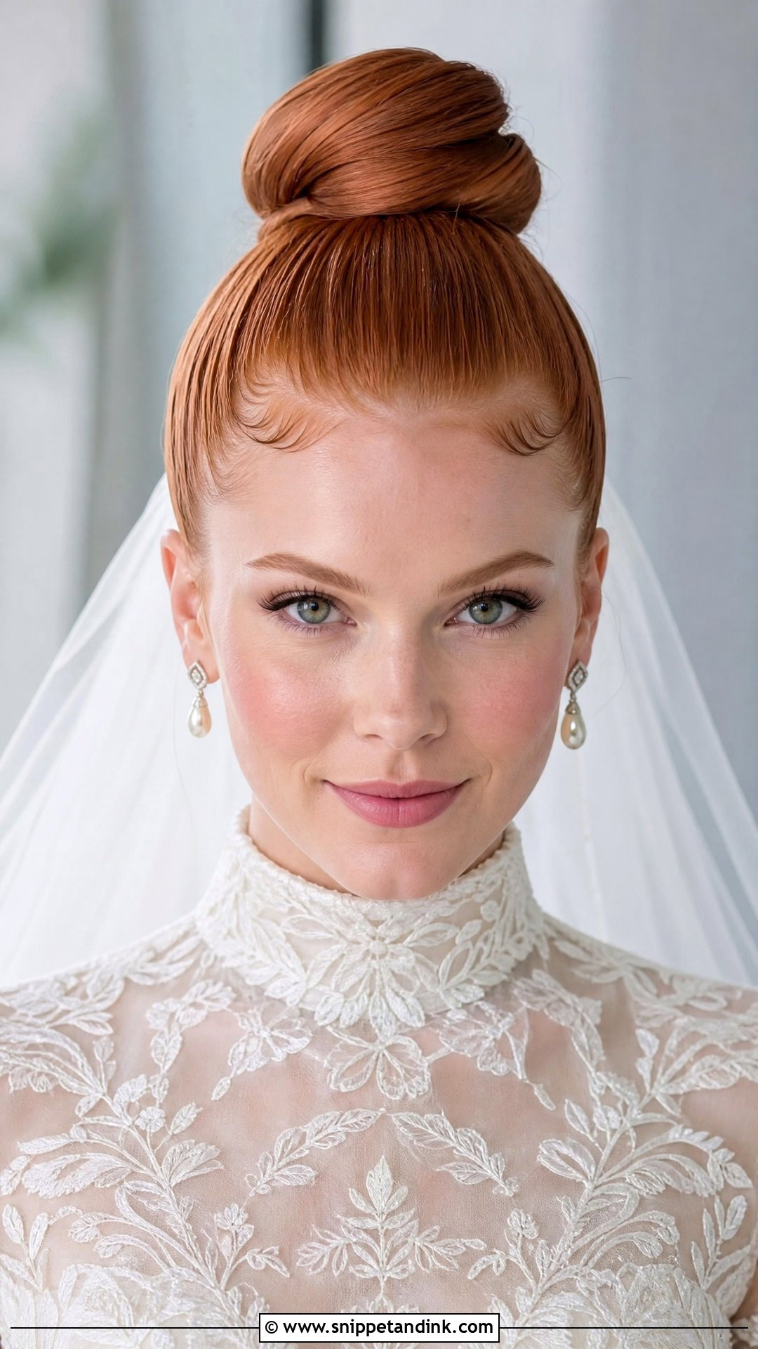 Frontal Bridal Top Knot - Snippet and Ink - 15 Frontal Bridal Hairstyles