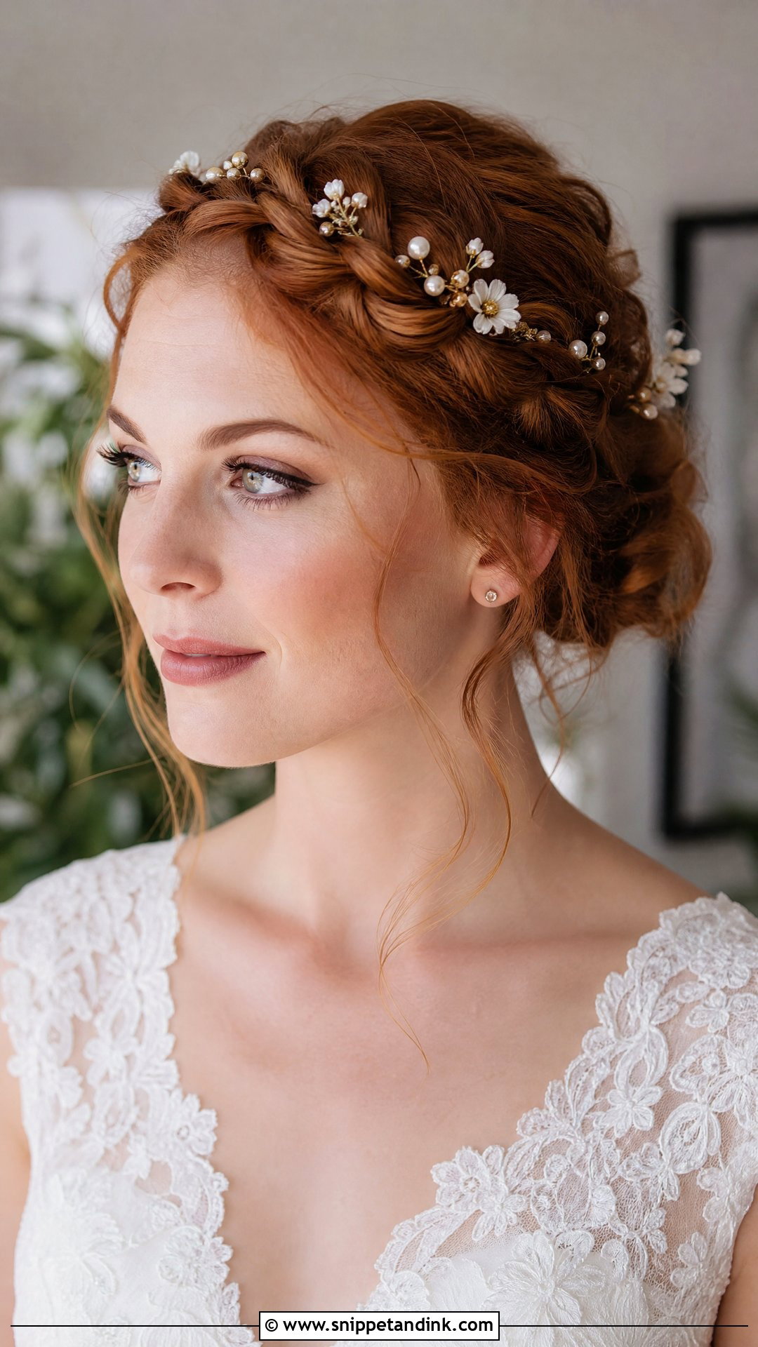 Frontal Wedding Braided Crown Updo - Snippet and Ink - 15 Frontal Wedding Hairstyles