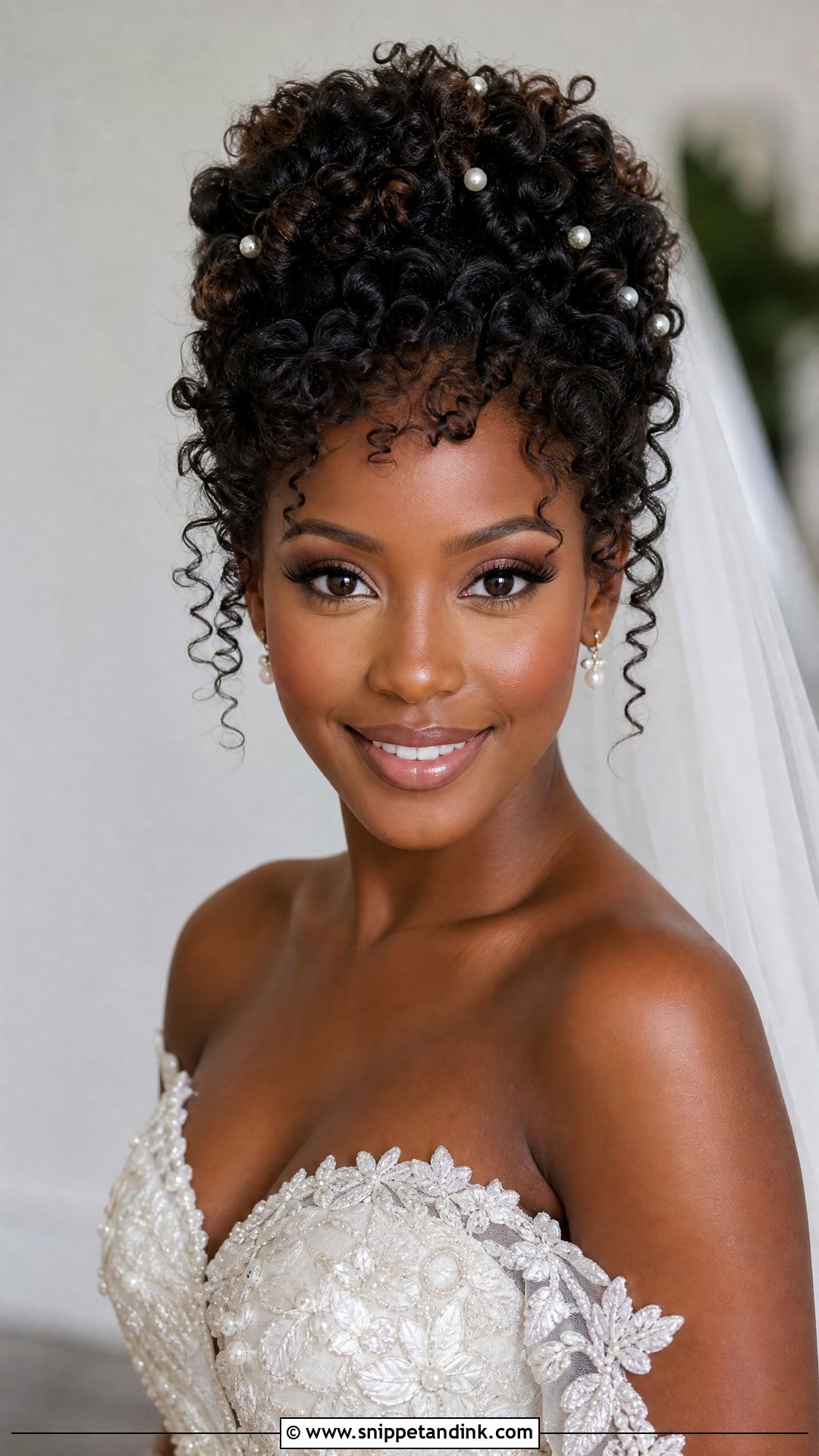 Frontal Wedding Curly Updo - Snippet and Ink - 15 Frontal Wedding Hairstyles