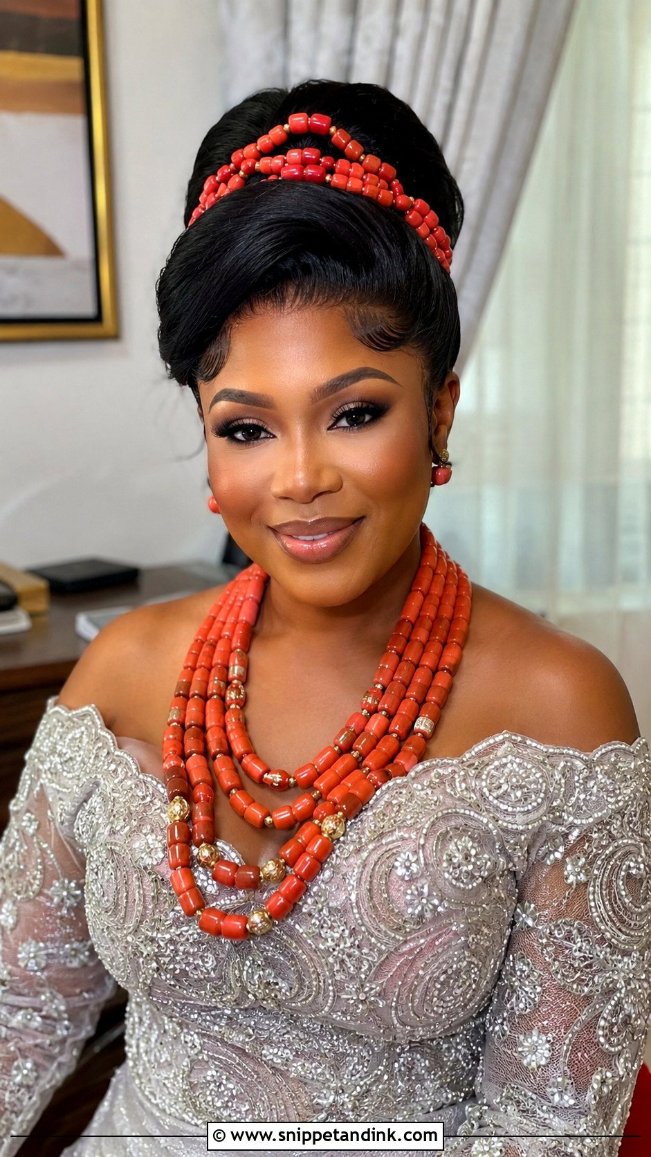 Frontal Wig Updo - Snippet and Ink - 20 Igbo Bride Hairstyles