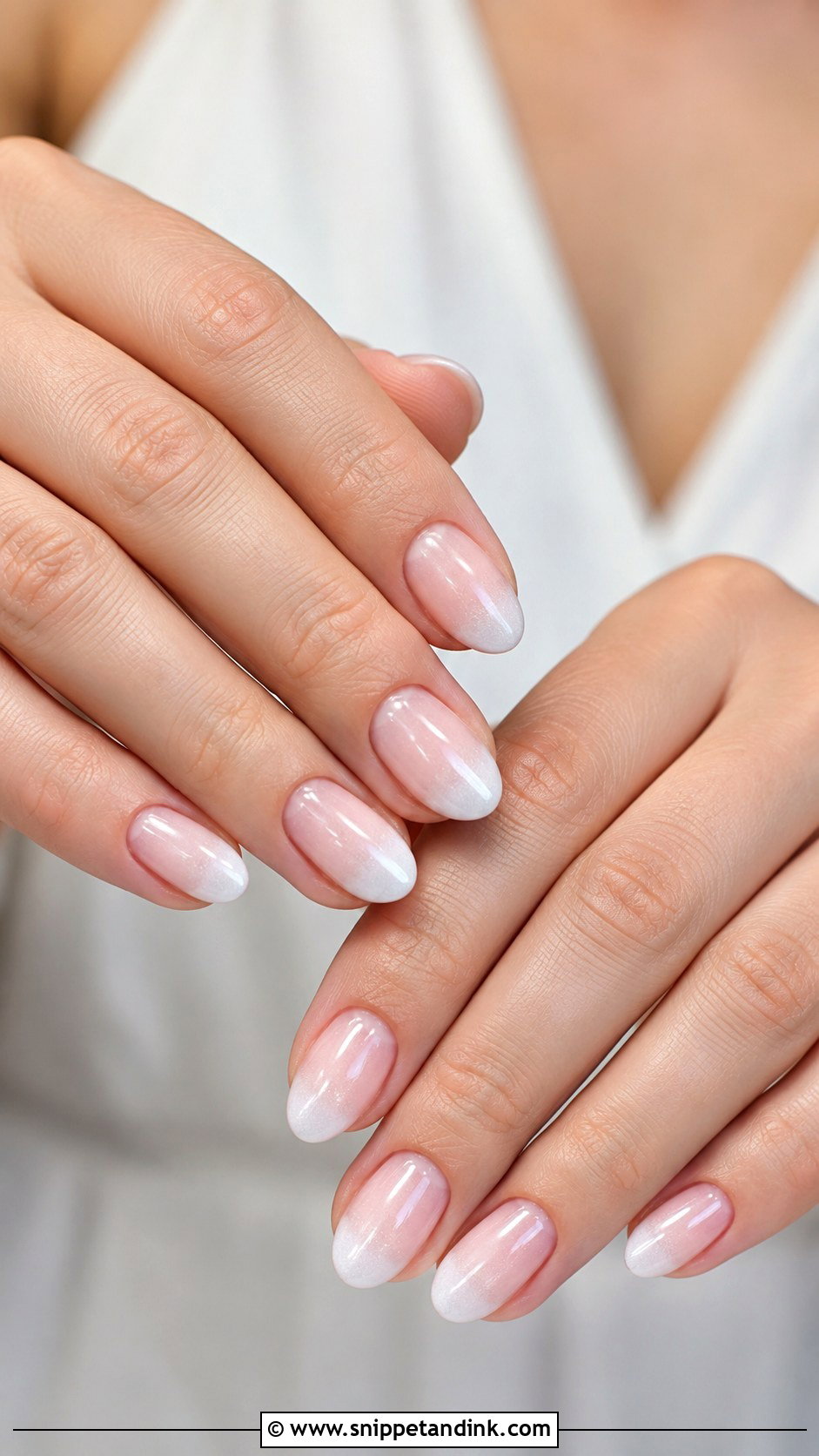 Frosted Ombre Bridesmaid Wedding Nails - Snippet and Ink - 20 Winter Bridesmaid Wedding Nails