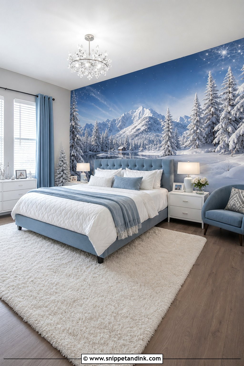 Frozen Themed Wall Murals - Snippet and Ink - 25 Disney Bedroom Ideas for Magical Spaces
