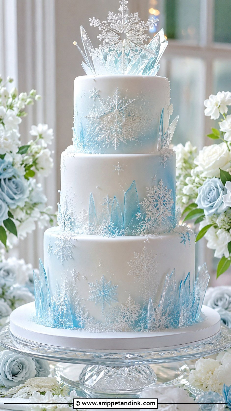 Frozen Wedding Cake - Snippet and Ink - 20 Disney Wedding Cake Ideas