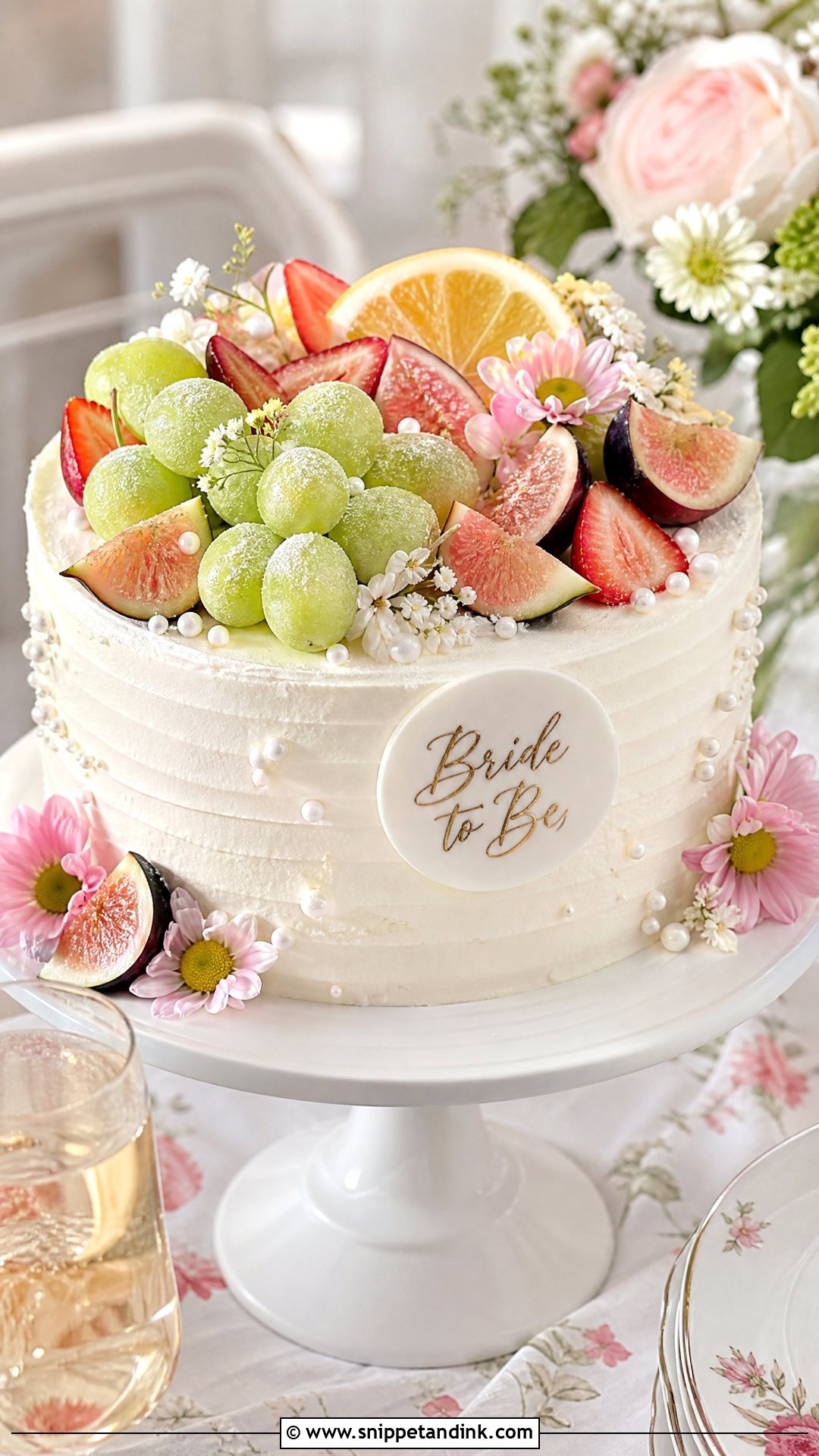 Fruit Bachelorette Cake - Snippet and Ink - 25 Bachelorette Cake Ideas for Wedding