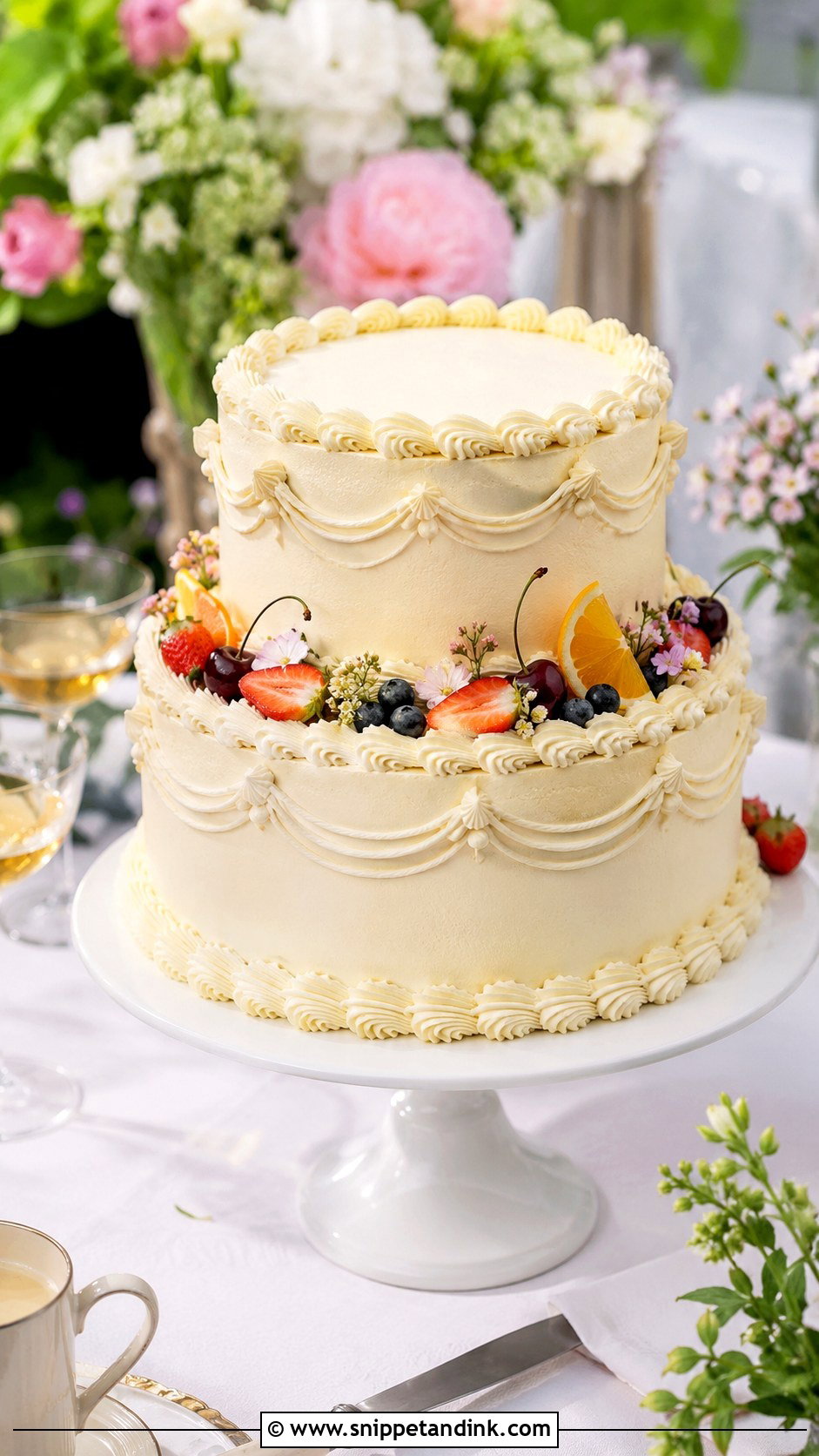 Fruit Lambeth Wedding Cake - Snippet and Ink - 25 Lambeth Style Wedding Cakes