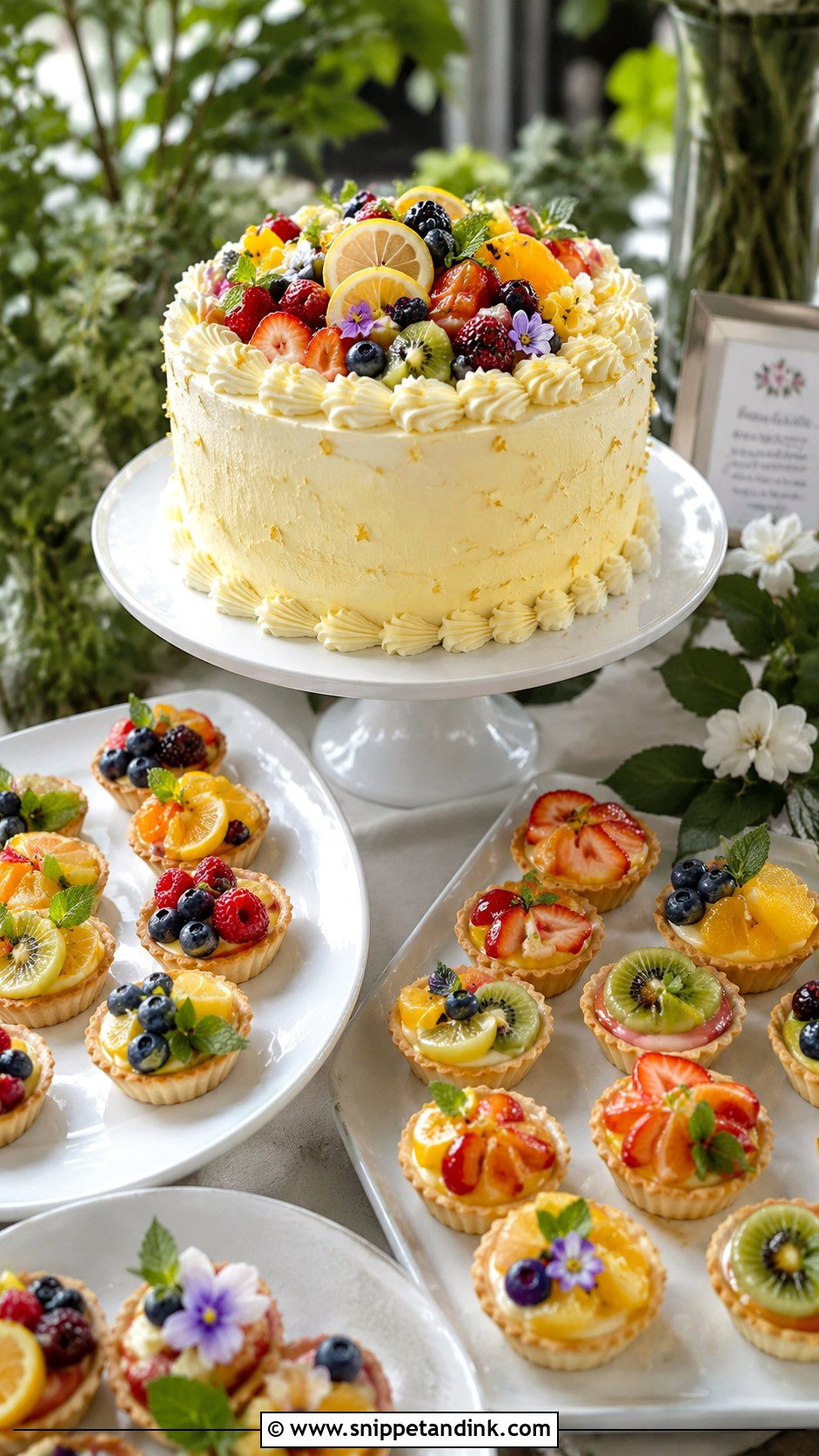 Fruit Tart Wedding Dessert Table - Snippet and Ink - 20 Assorted Wedding Dessert Table Ideas