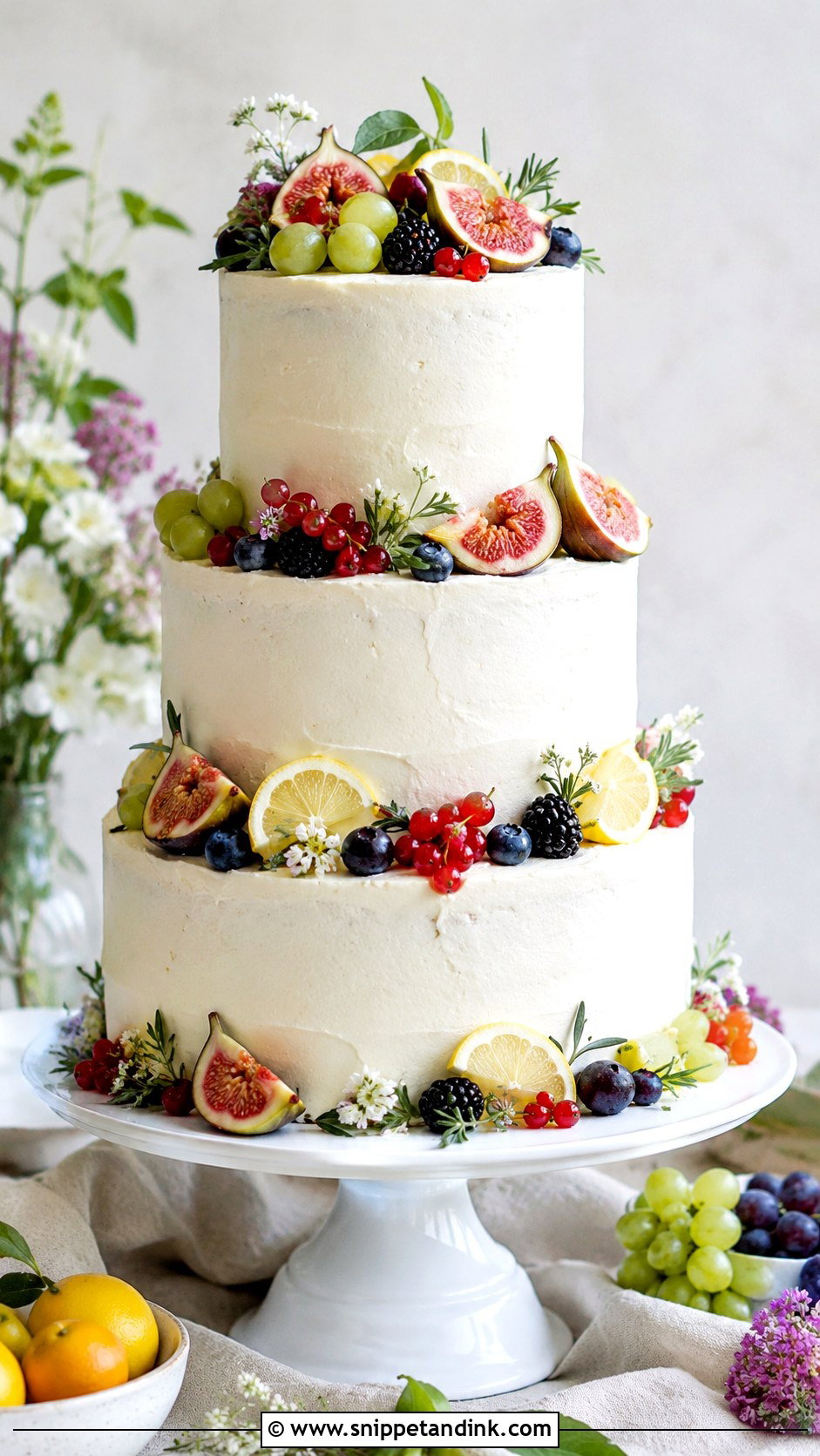 Fruit Tiered Wedding Cake - Snippet and Ink - 30 Tiered Wedding Cake Ideas