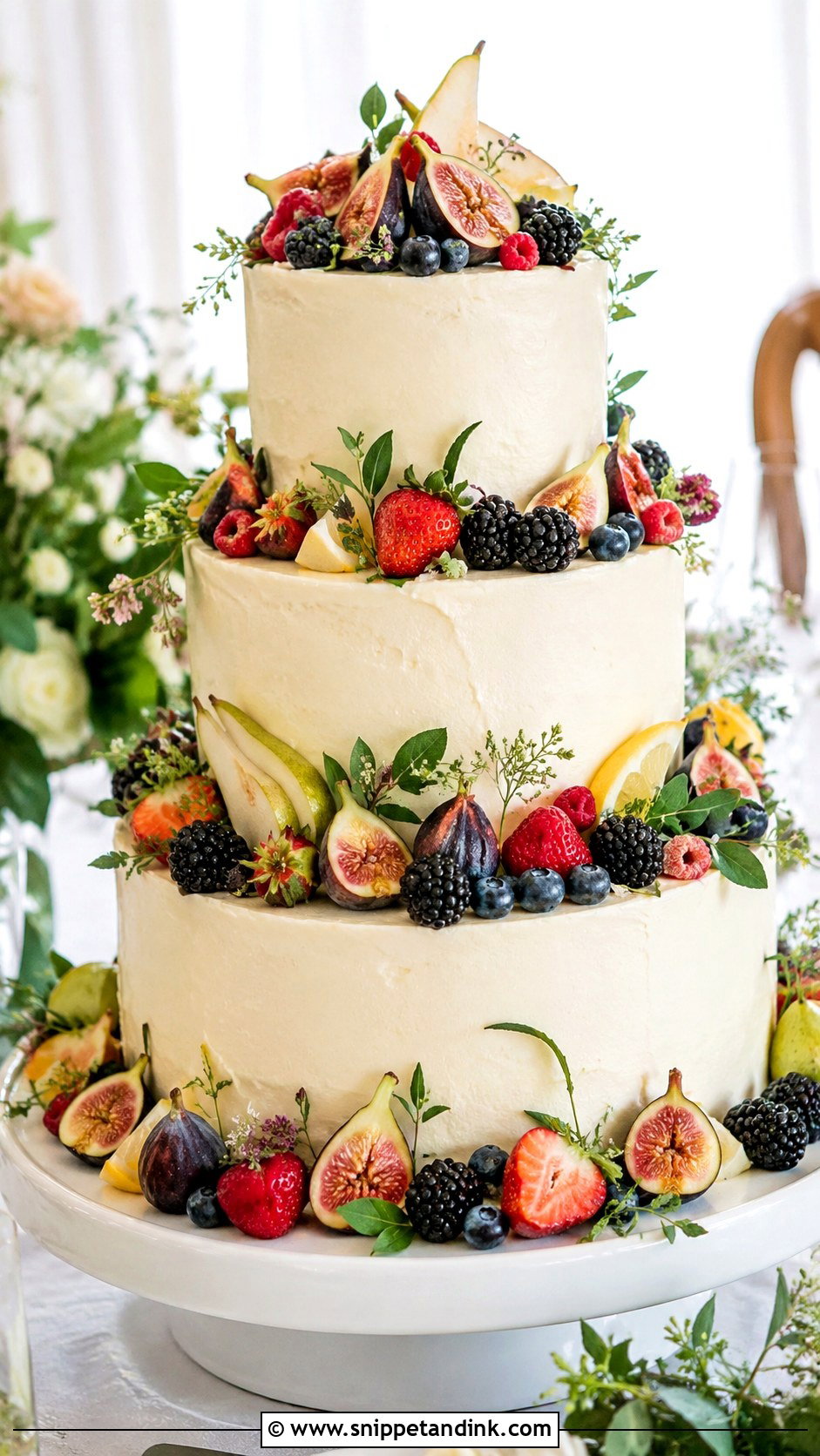 Fruit Tiered Wedding Cake - Snippet and Ink - 30 Tiered Wedding Cakes