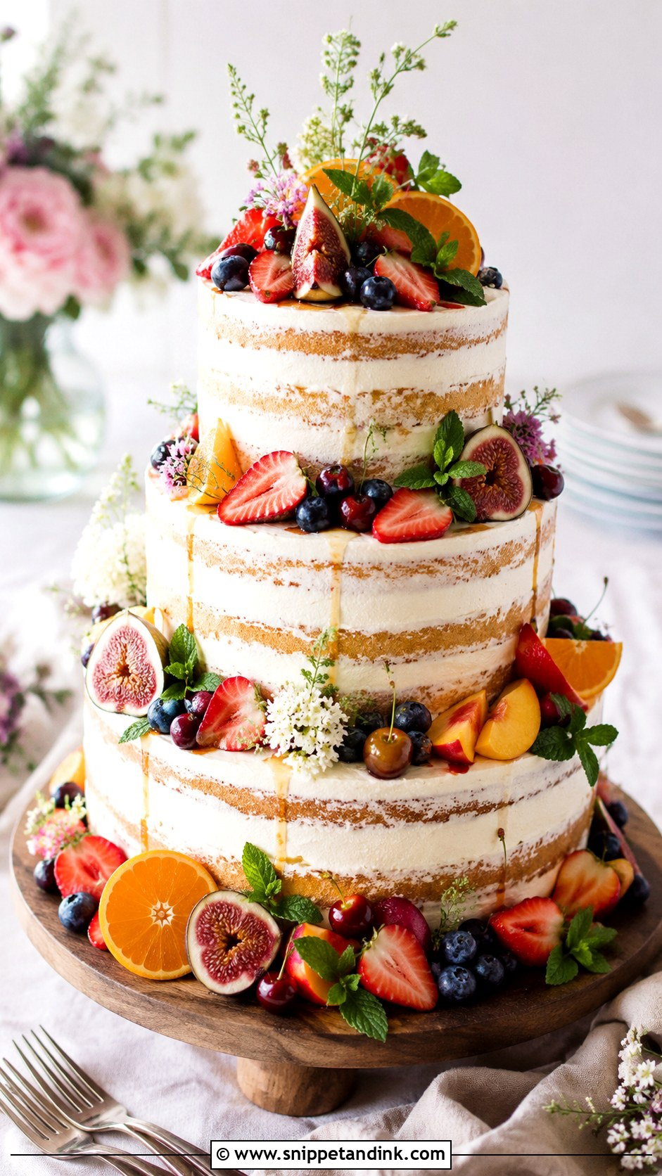 Fruit Wedding Cake - Snippet and Ink - 20 Multi Color Cake Ideas for Wedding
