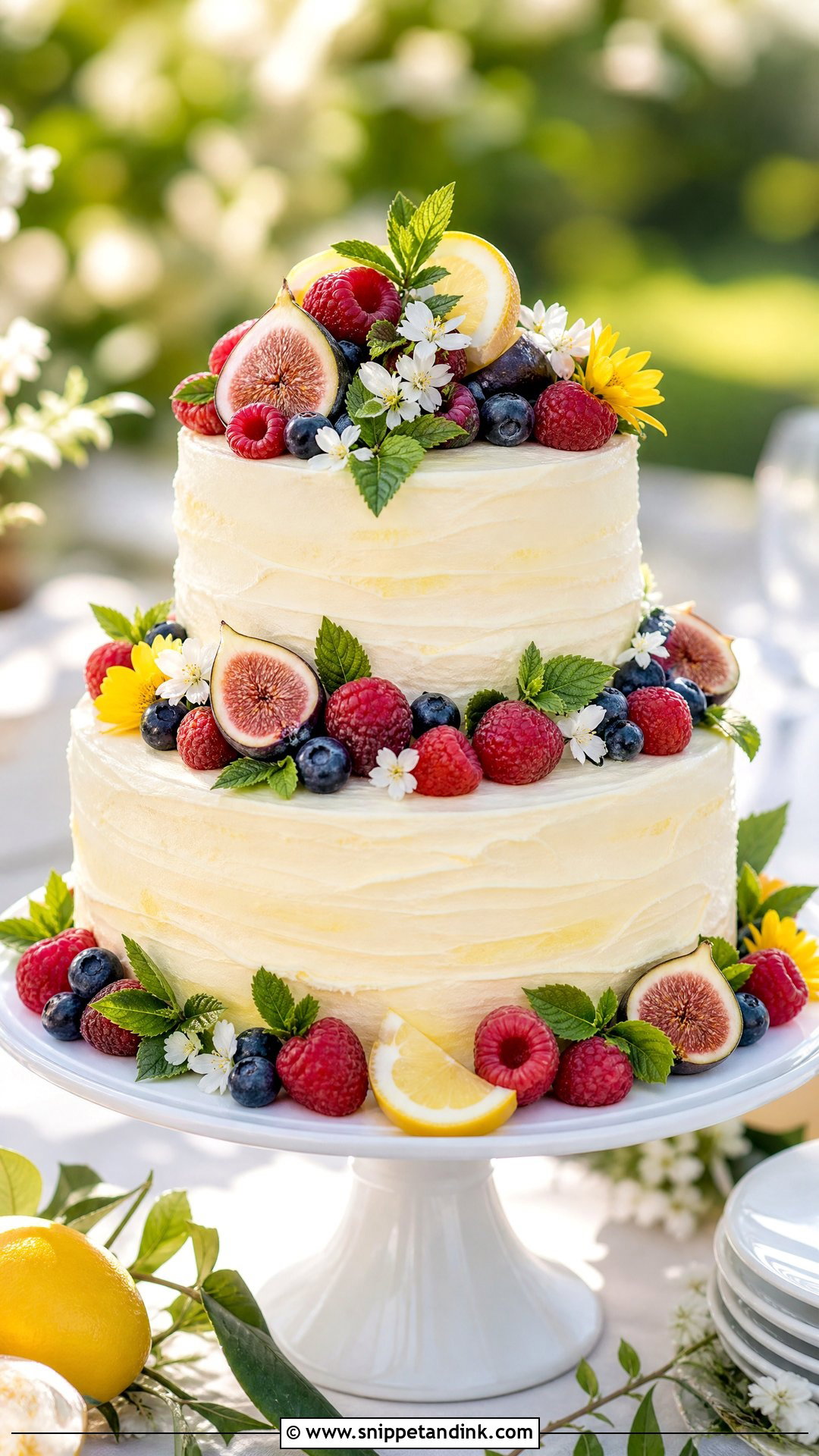 Fruit Wedding Cake - Snippet and Ink - 20 Unique Wedding Cake Ideas