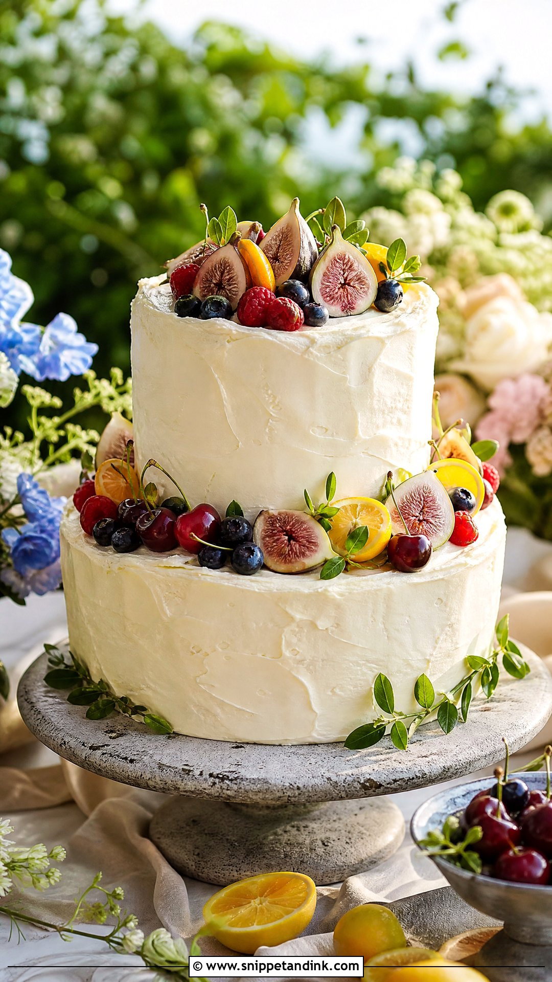 Fruit Wedding Cake - Snippet and Ink - 20 Wedding Cake Aesthetic