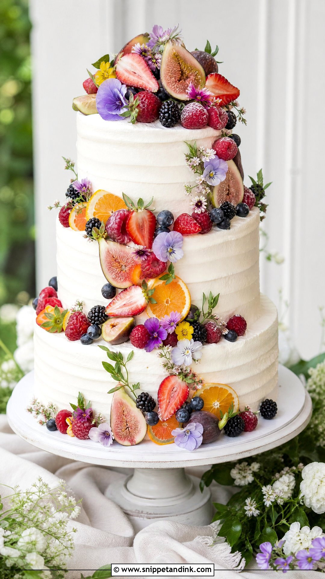 Fruit Wedding Cake - Snippet and Ink - 20 Wedding Cake 2025