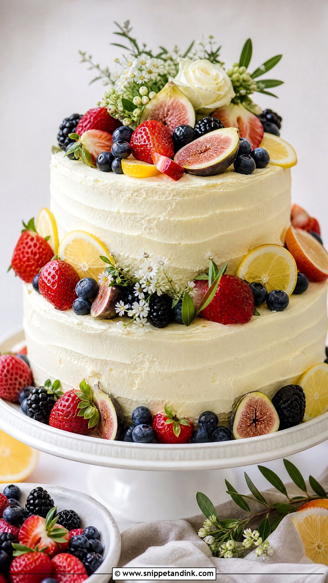 Fruit Wedding Cake - Snippet and Ink - 25 Trending Wedding Cakes