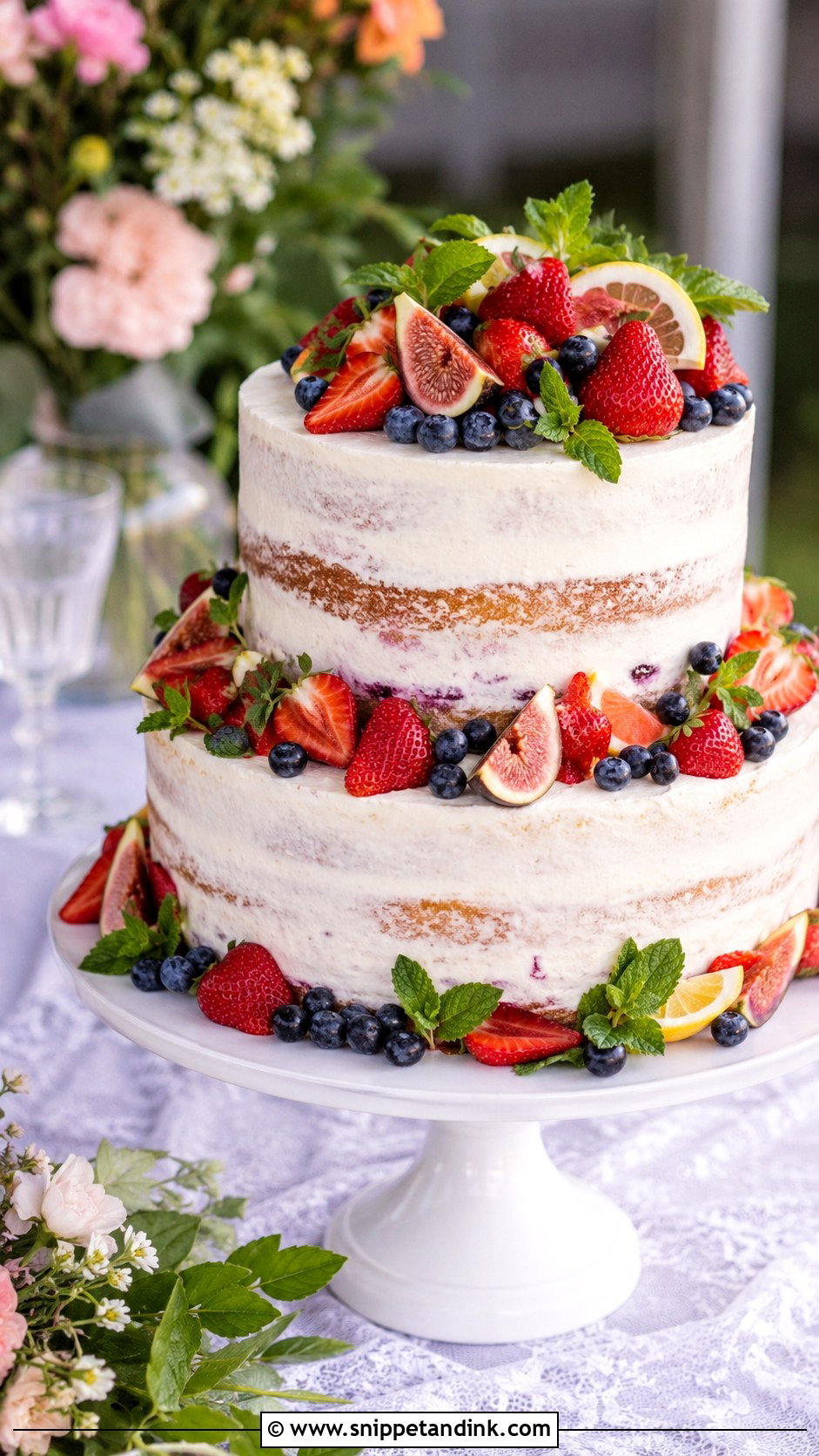 Fruit Wedding Cake - Snippet and Ink - 25 Wedding Cake Gif