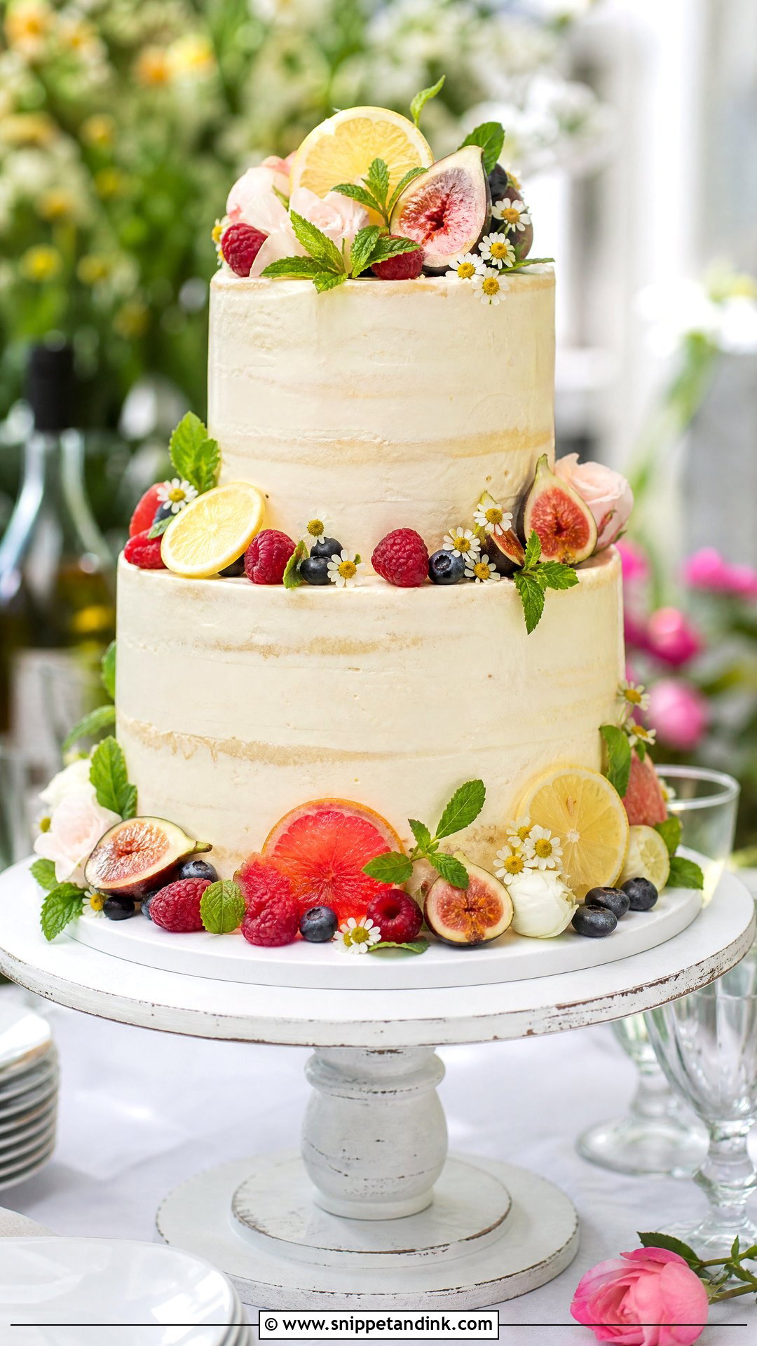 Fruit Wedding Cake - Snippet and Ink - 30 Aesthetic Cake Inspo Ideas for Wedding