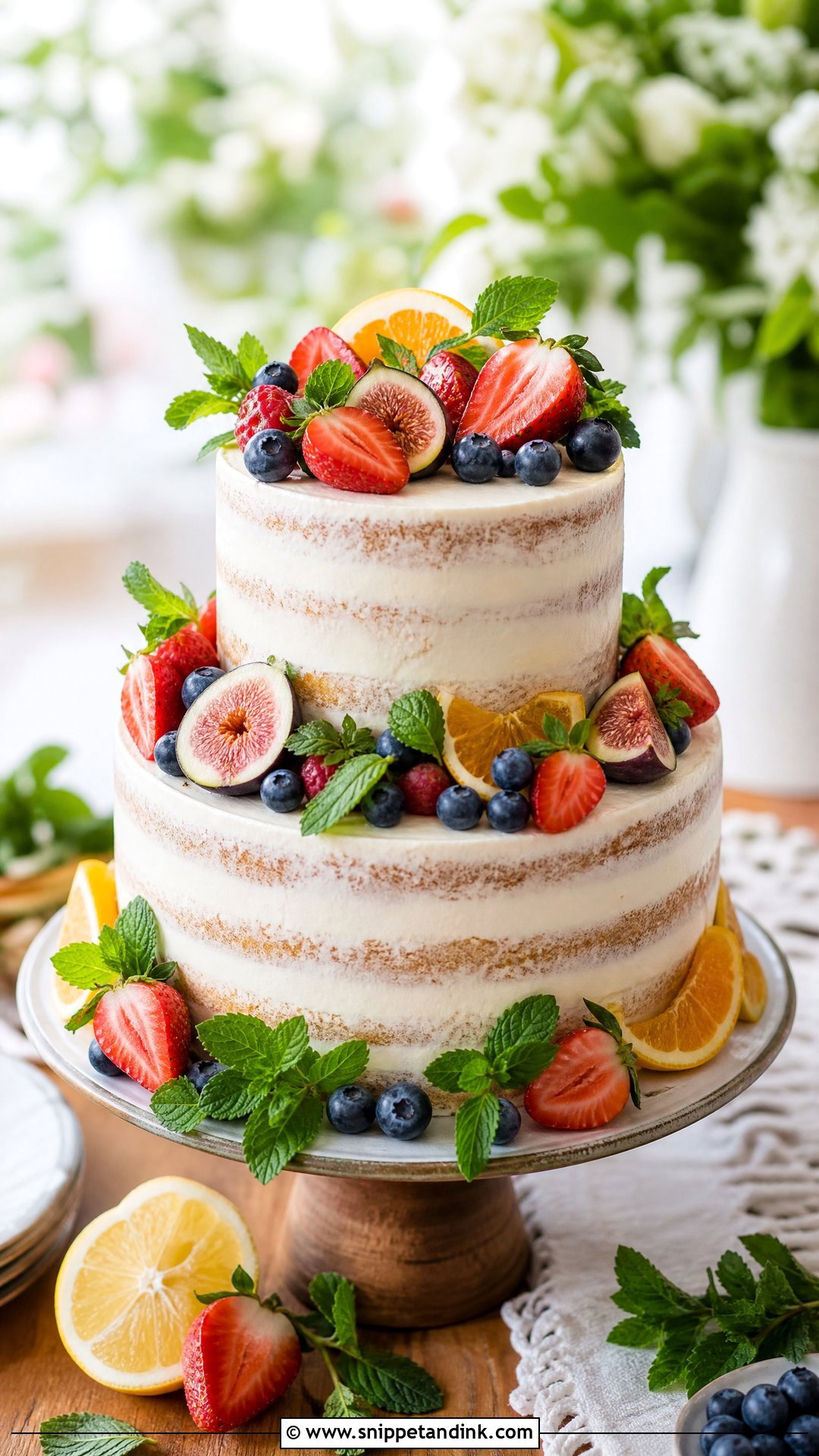 Fruit Wedding Cake - Snippet and Ink - 30 Simple Wedding Cake Ideas