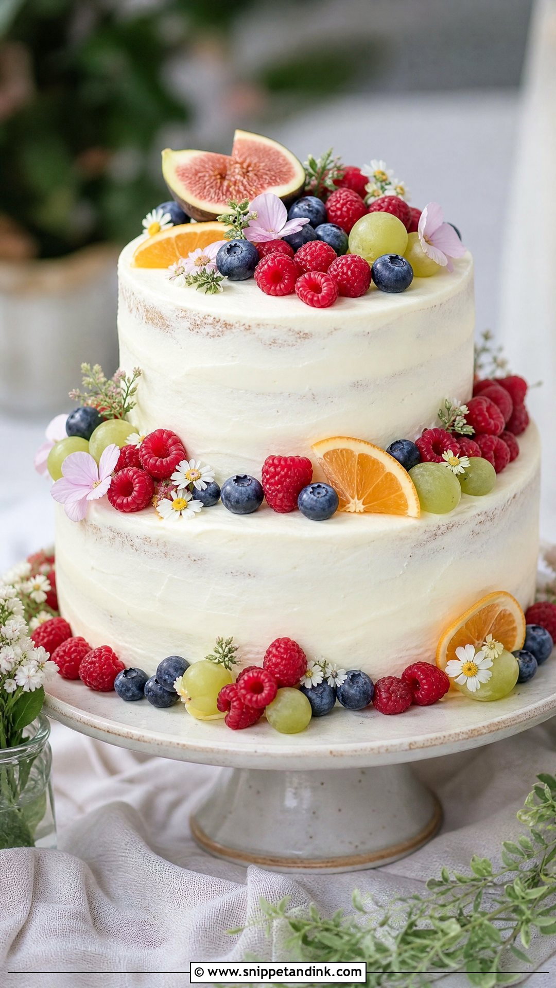 Fruit Wedding Cake - Snippet and Ink - 30 Trending Cakes for Wedding