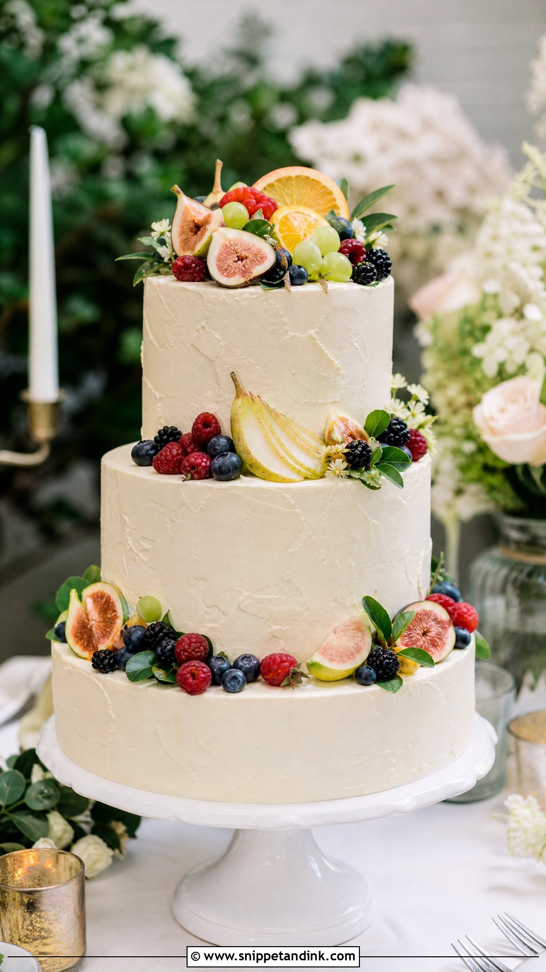Fruit Wedding Cake - Snippet and Ink - 30 Wedding Cake Ideas