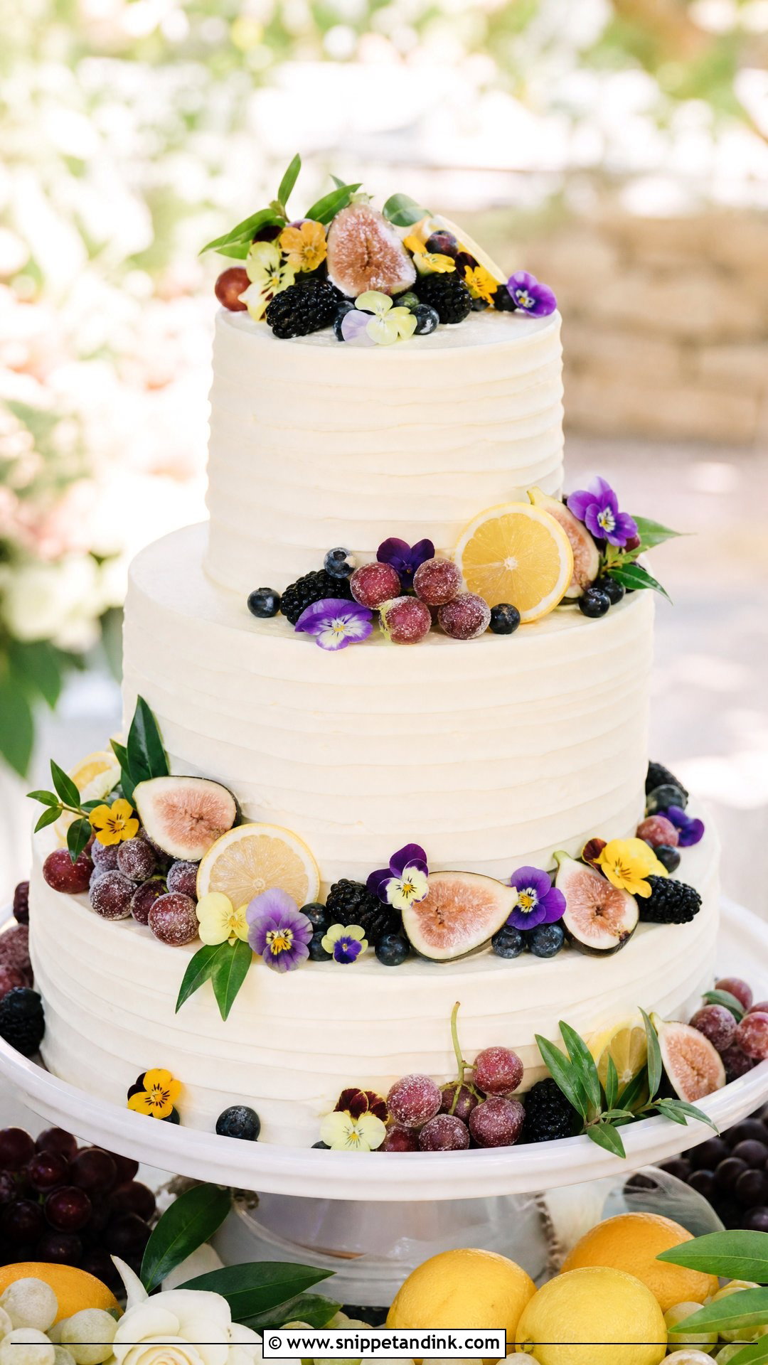 Fruit Wedding Cake - Snippet and Ink - 35 Wedding Cake Designs