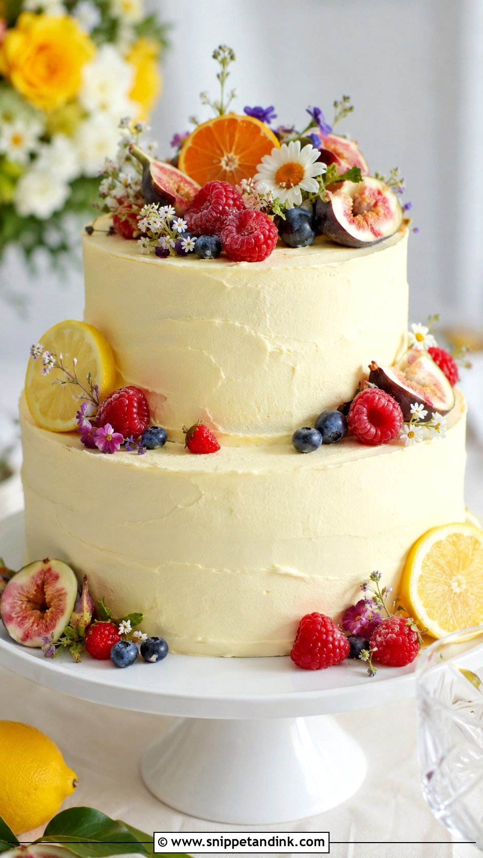 Fruit Wedding Cake - Snippet and Ink - 20 Easy Wedding Cake Decorating Ideas