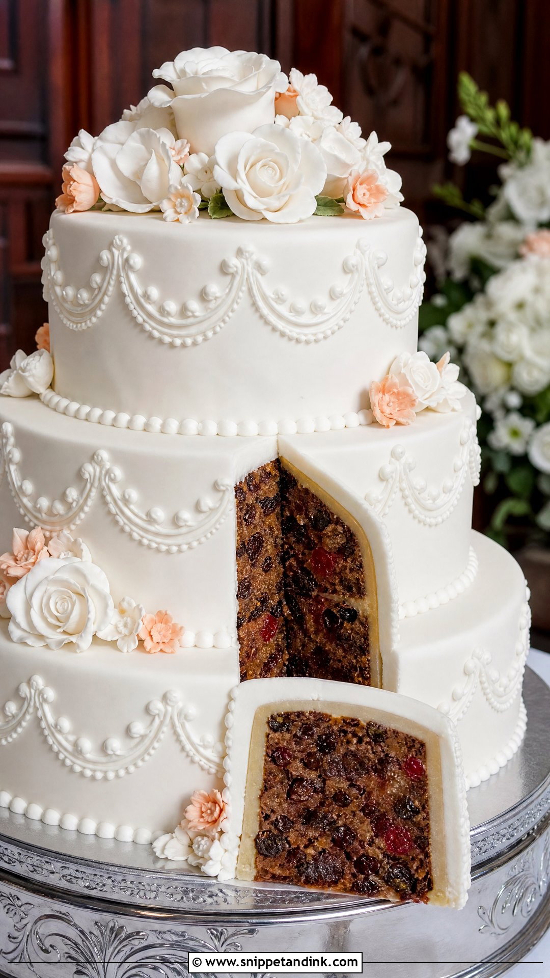 Fruitcake Wedding Cake - Snippet and Ink - 25 Traditional Wedding Cake Ideas