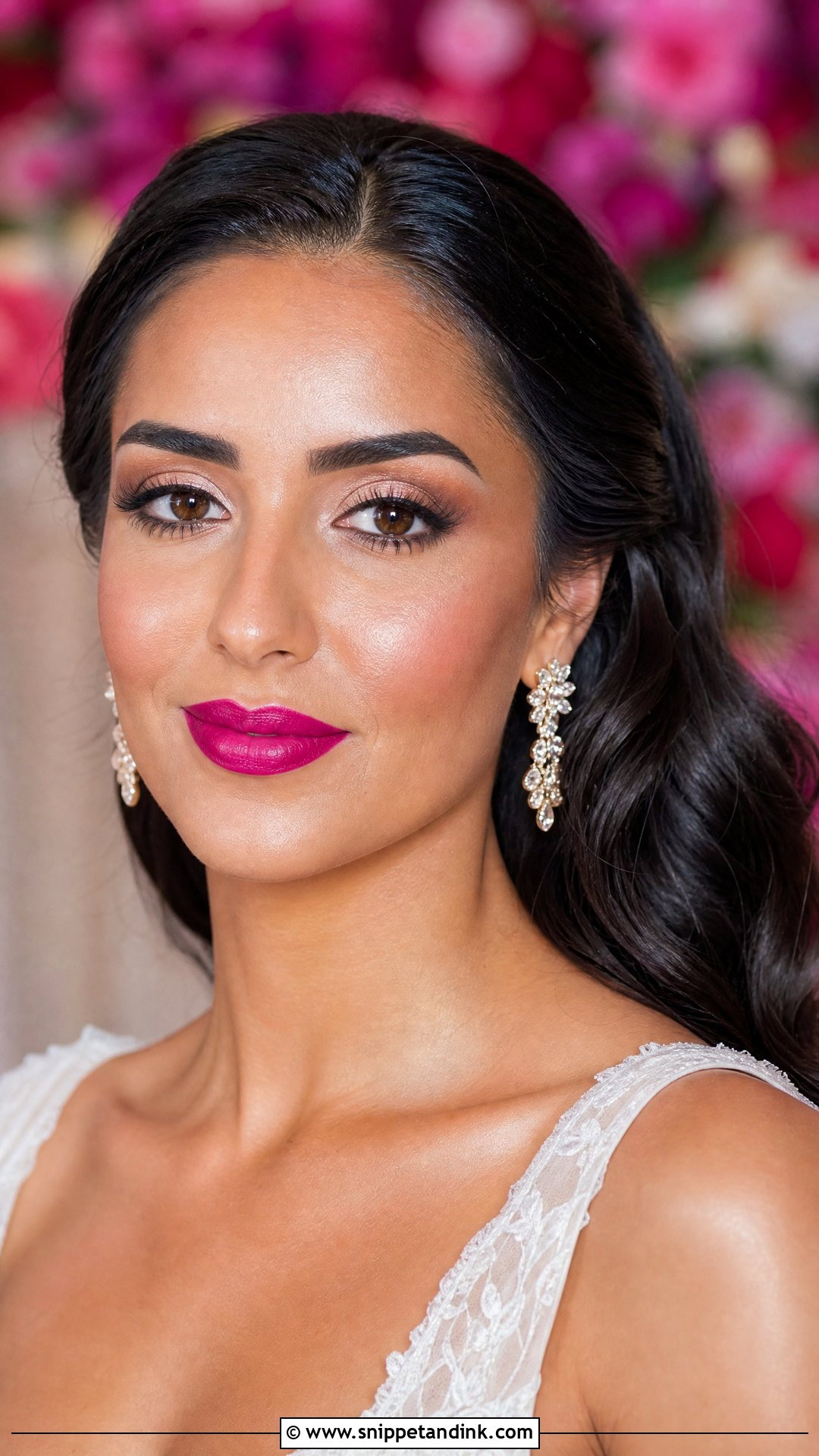 Fuchsia Wedding Makeup - Snippet and Ink - 20 Colorful Wedding Makeup Ideas