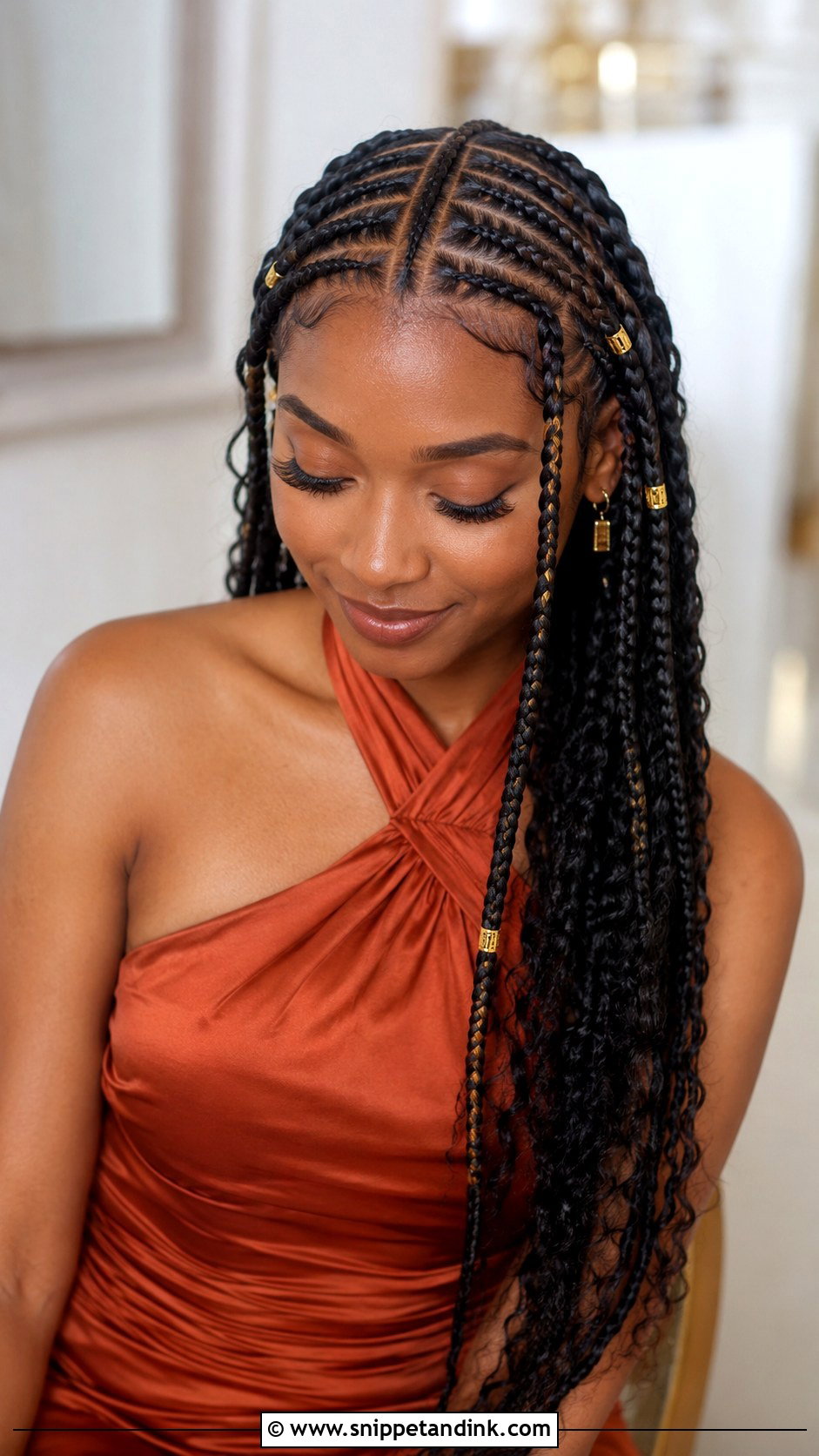 Fulani Braids For Black Bridesmaid - Snippet and Ink - 20 Bridesmaid Hairstyles Black Hair