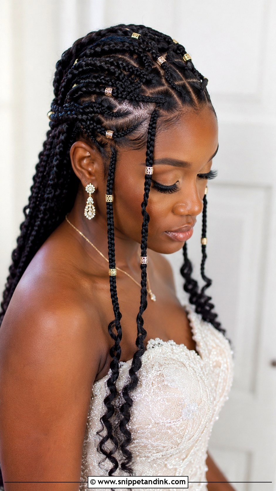 Fulani Braids Wedding Style - Snippet and Ink - 25 Black Wedding Hairstyles for Bride