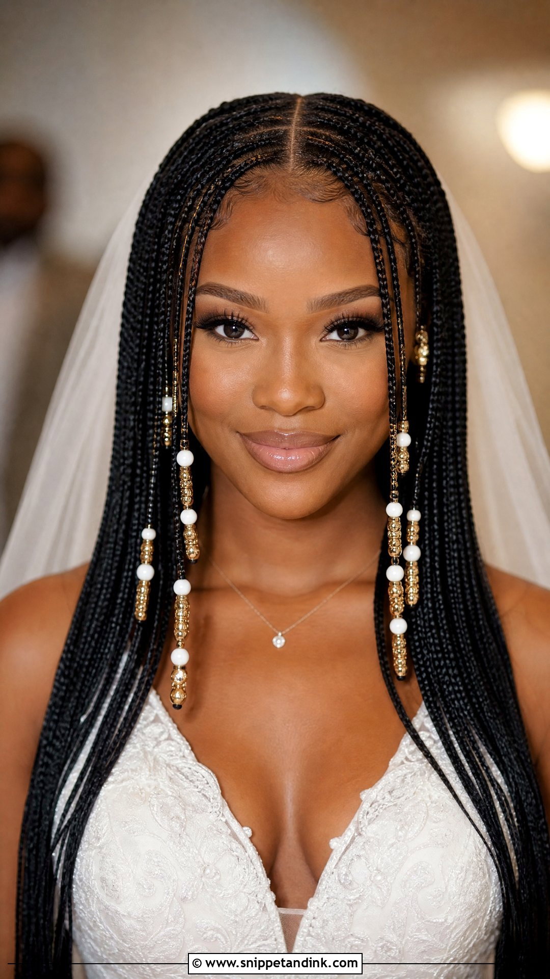 Fulani Braids With Beads - Snippet and Ink - 20 Bridal Hairstyle Black Women Ideas