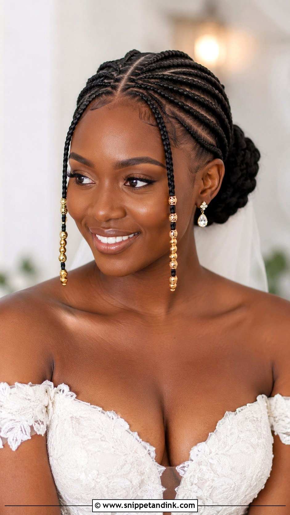 Fulani Braids With Beads - Snippet and Ink - 25 Natural Bridal Hairstyles Black Women