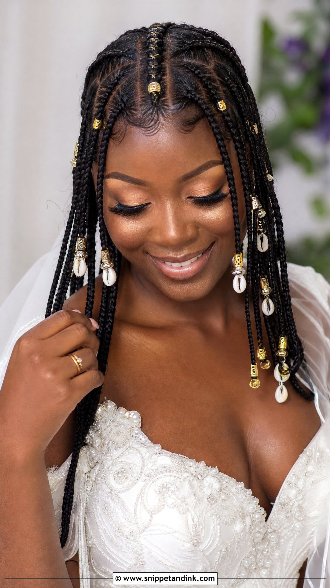 Fulani Braids With Beads - Snippet and Ink - 20 Black Bridal Hair Ideas