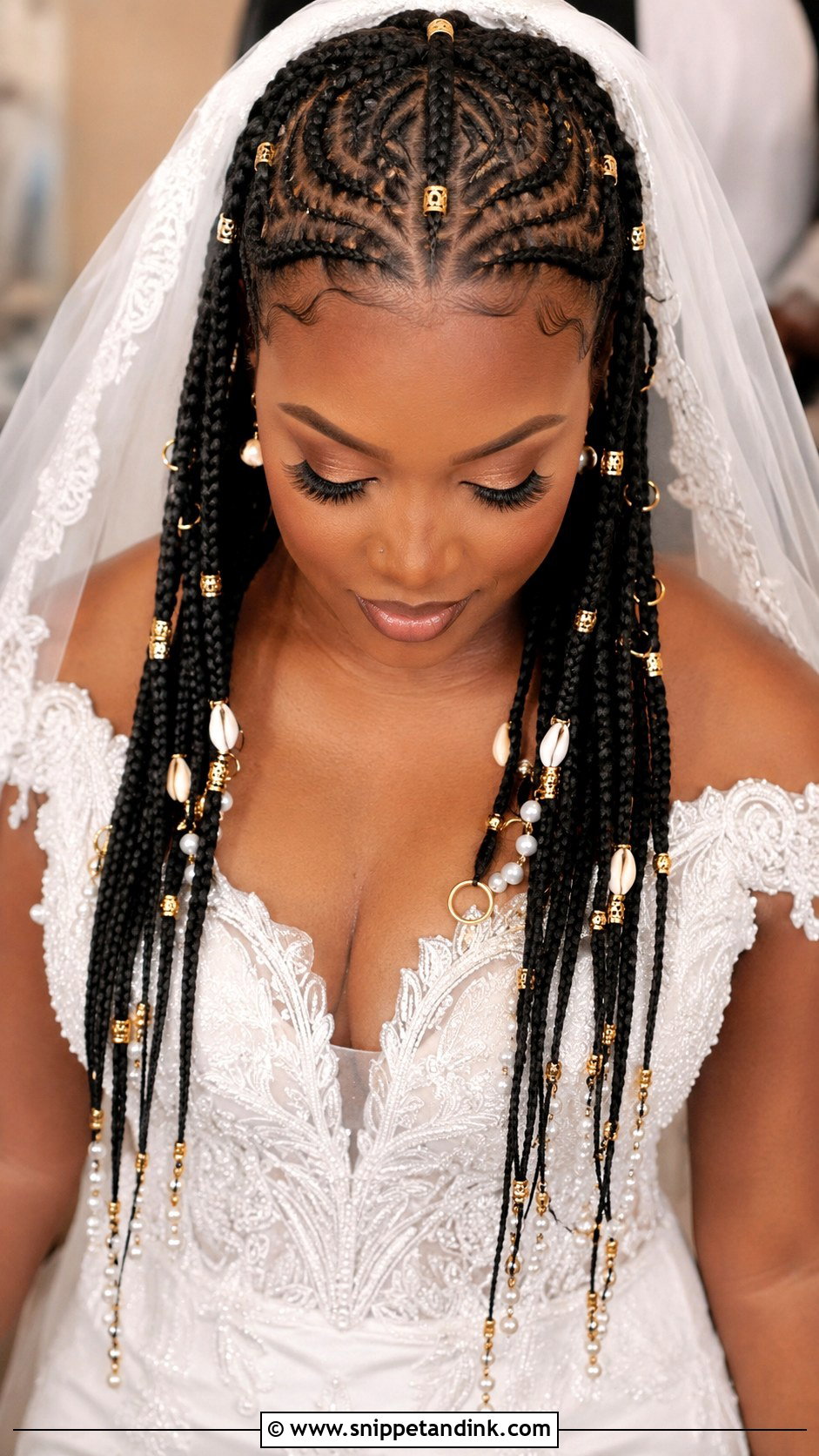 Fulani Braids for Black Brides - Snippet and Ink - 30 Wedding Hairstyles Black Women