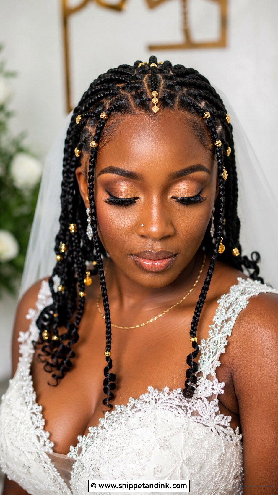Fulani Braids - Snippet and Ink - 20 Black Hair Wedding Hairstyles