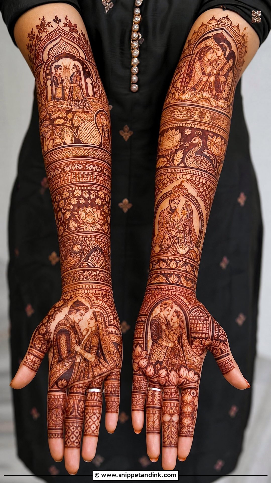 Full Arm Dulhan Mehndi Design - Snippet and Ink - 30 Dulhan Mehndi Designs Indian Weddings