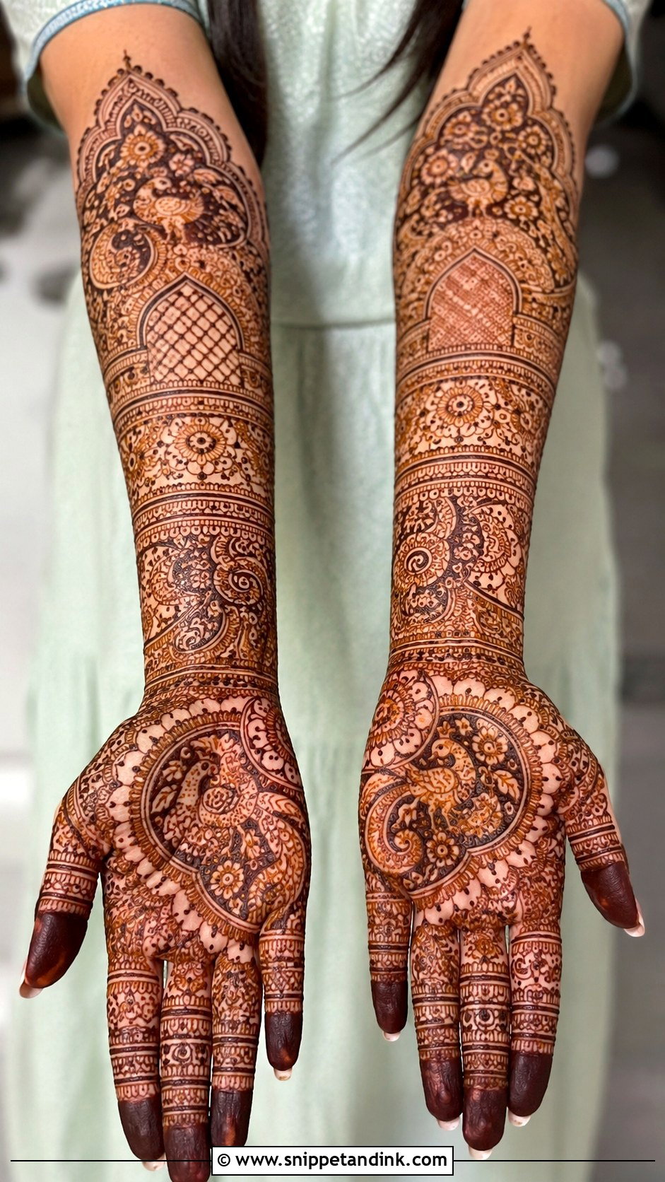 Full Arm Fancy Mehndi Design - Snippet and Ink - 35 Fancy Mehndi Designs