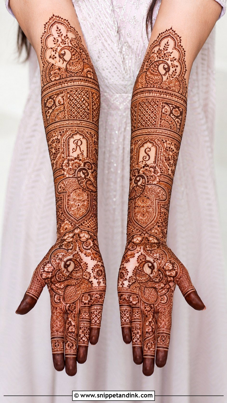 Full Arm Mehndi Design - Snippet and Ink - 35 Trendy Mehndi Designs