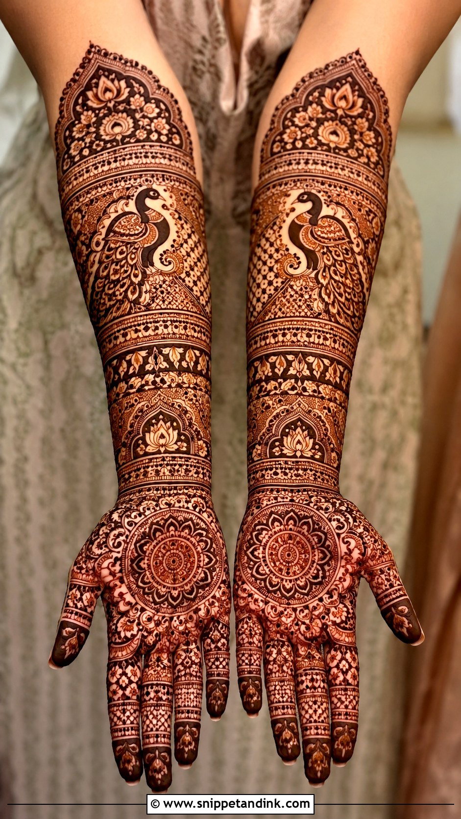 Full Arm Mehndi Design - Snippet and Ink - 35 Best Mehndi Designs