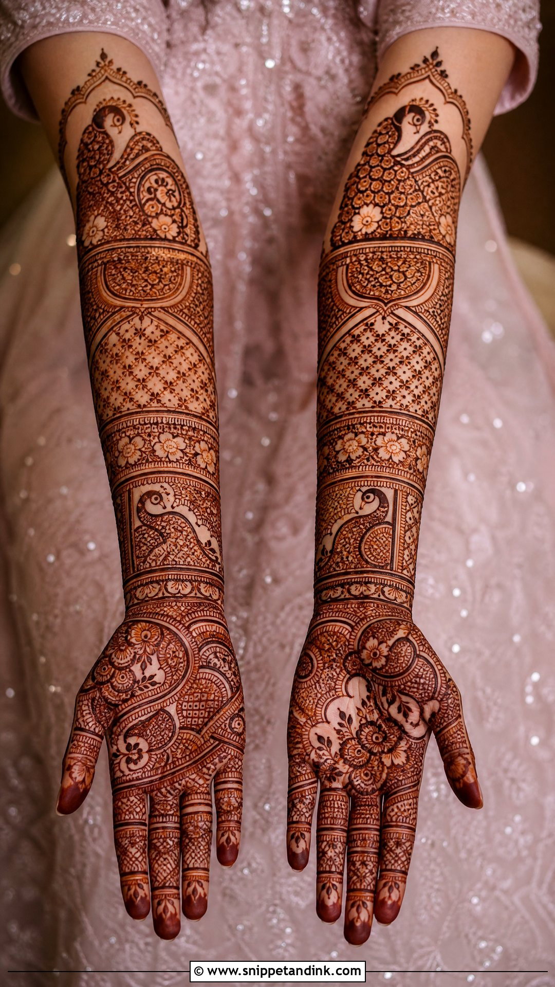 Full Arm Sister Wedding Mehndi Design - Snippet and Ink - 25 Sister Wedding Mehndi Design Ideas
