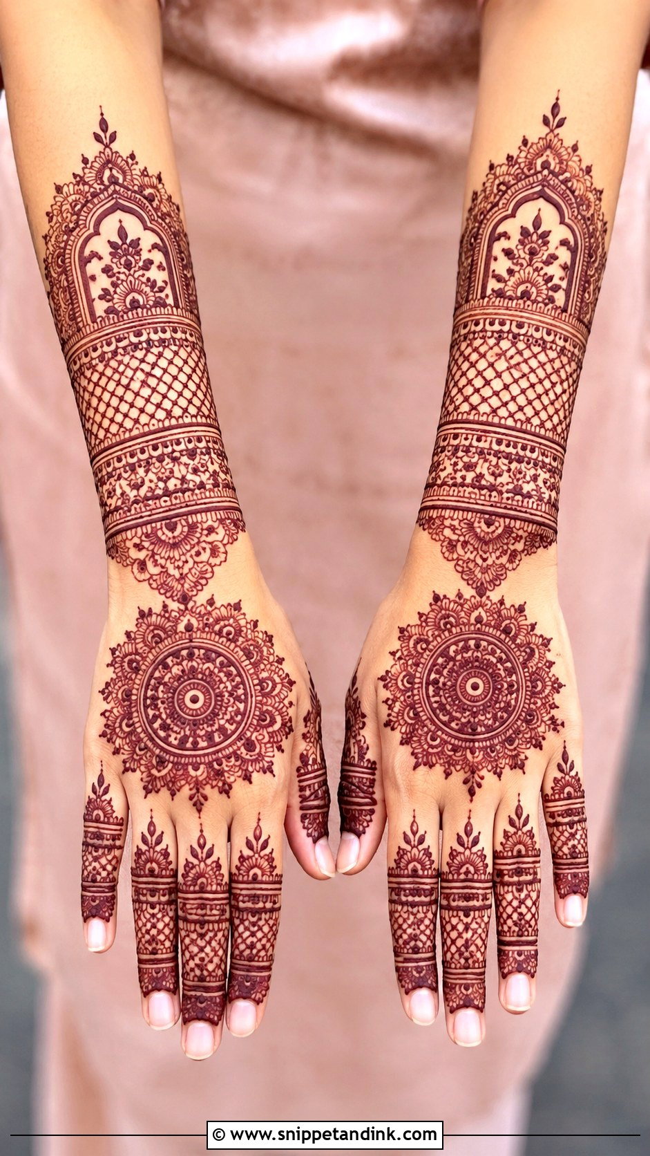Full Back Hand Mehndi Design - Snippet and Ink - 35 Hand Mehndi Designs