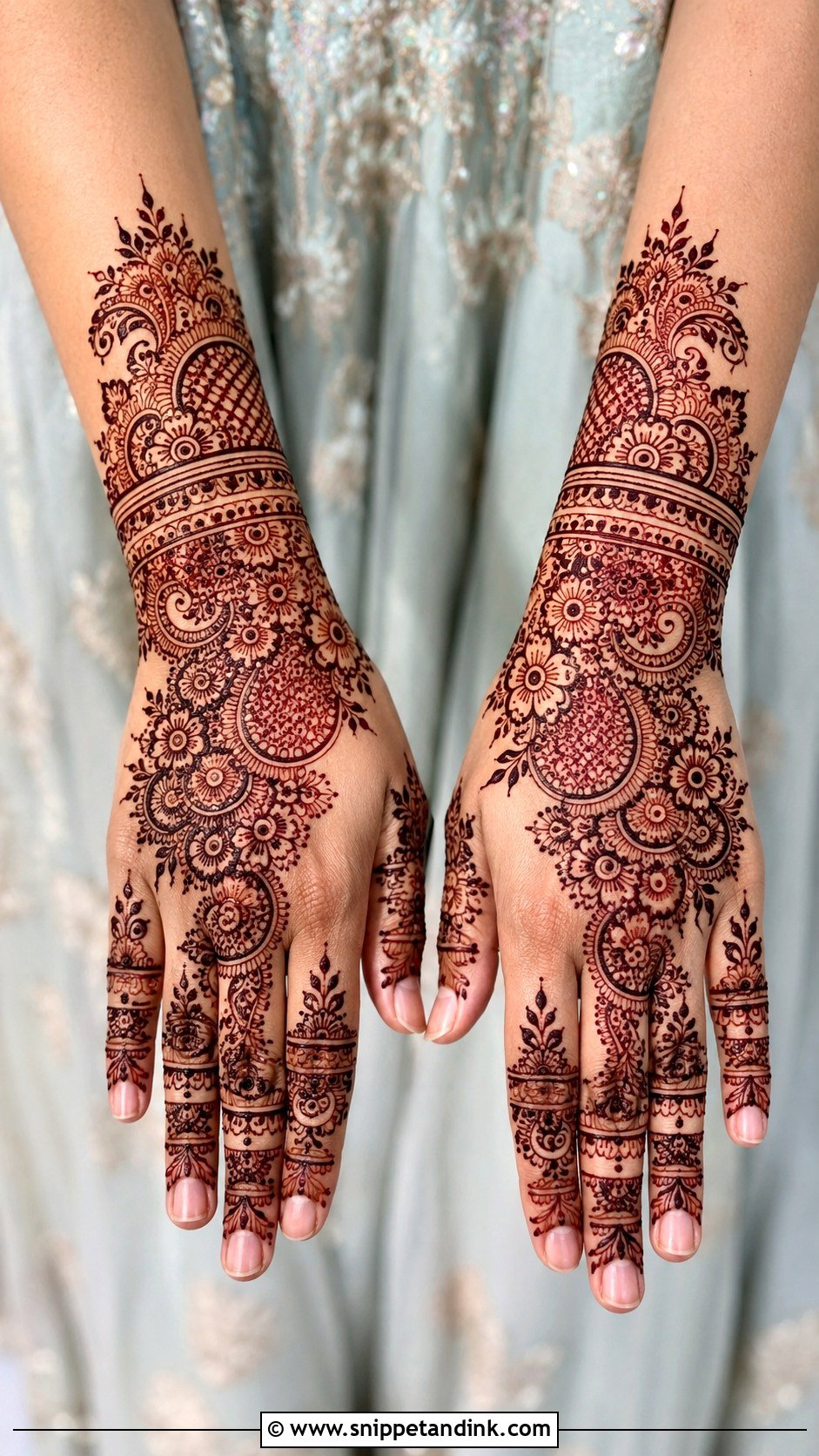 Full Back Hand Mehndi Design - Snippet and Ink - 35 Mehndi Designs 2025